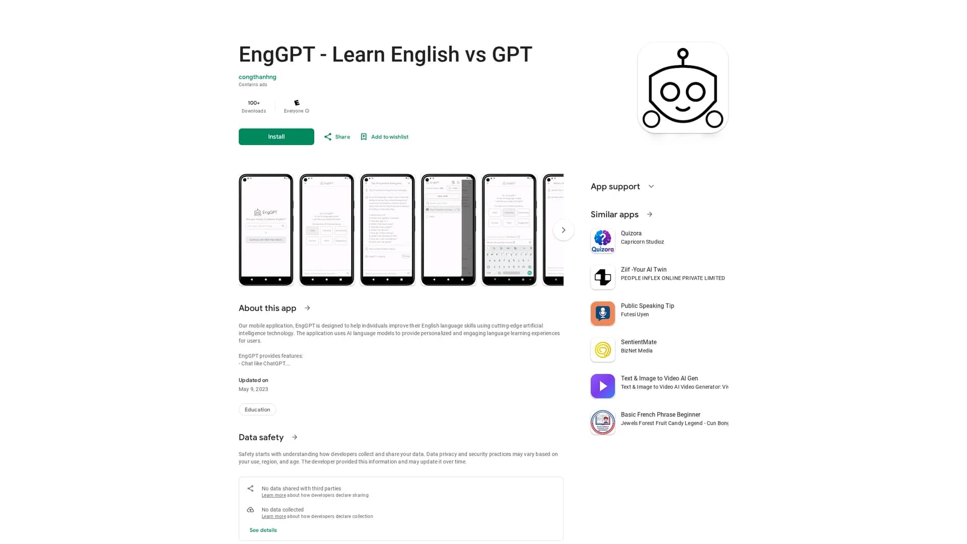 chatenggpt homepage