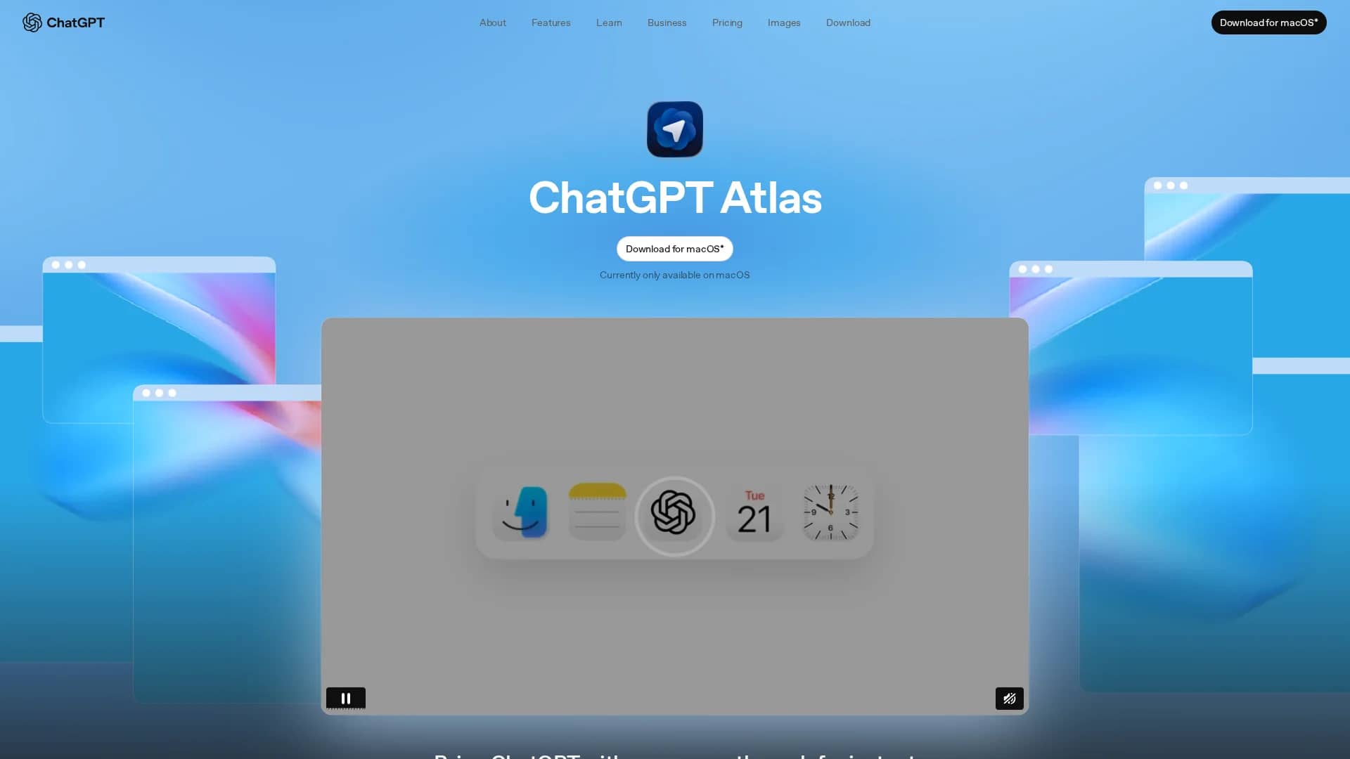 chatgpt-atlas homepage