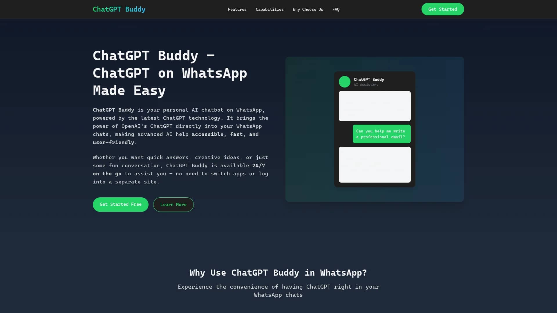 chatgpt-buddy homepage