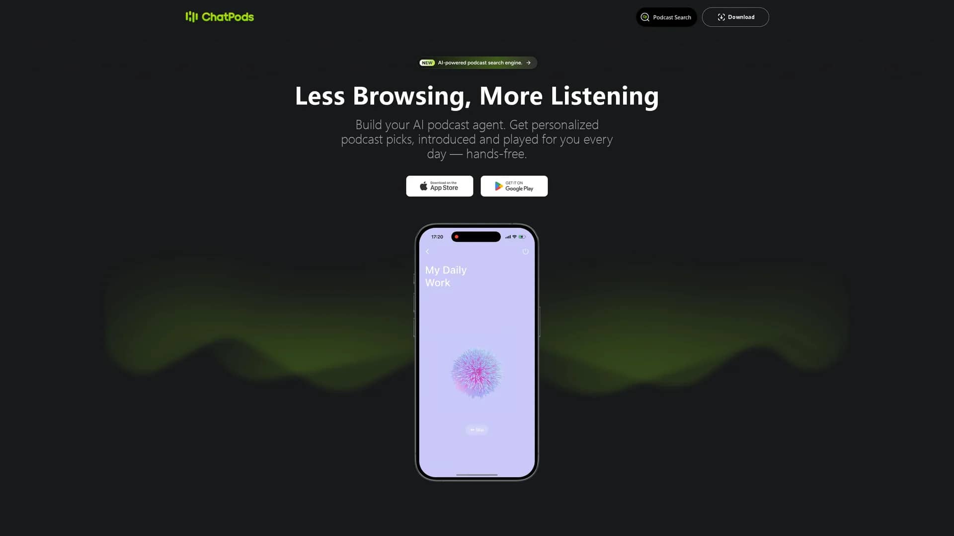 chatpods homepage