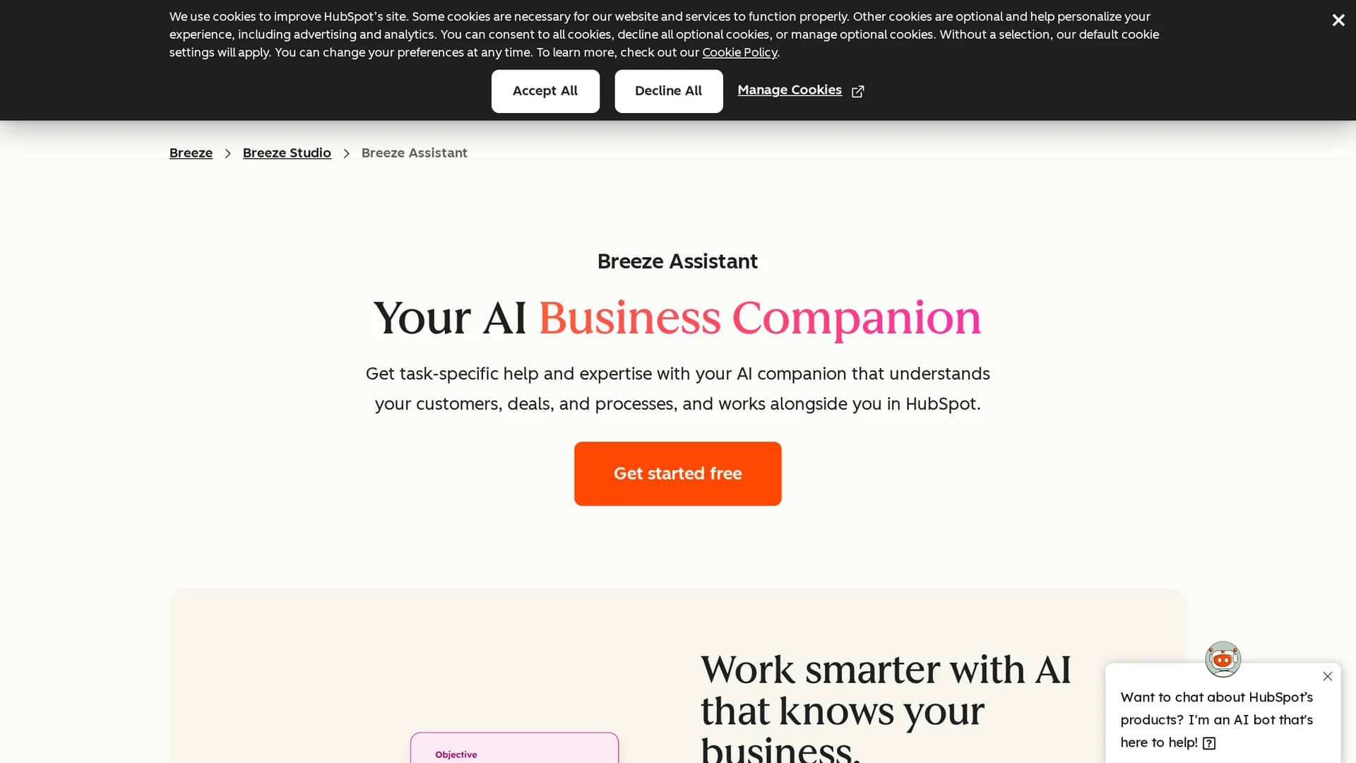 chatspot homepage