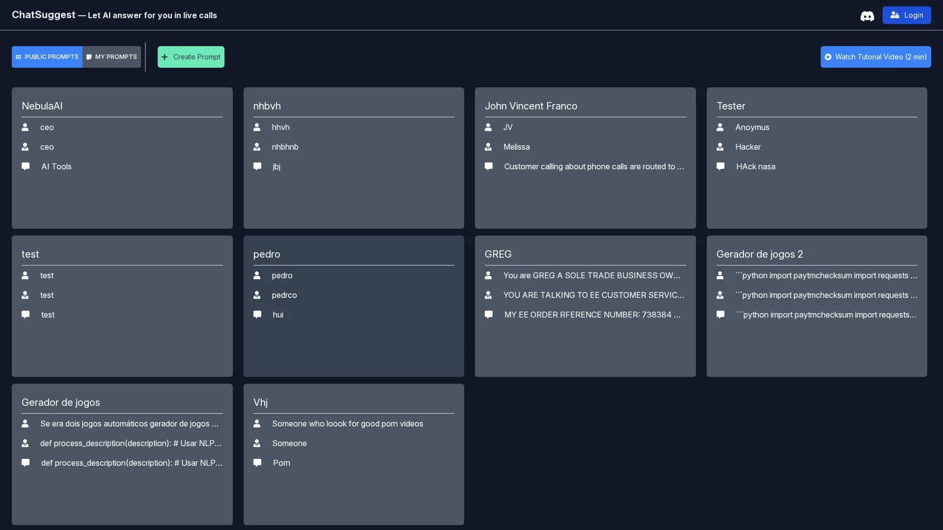 chatsuggest homepage