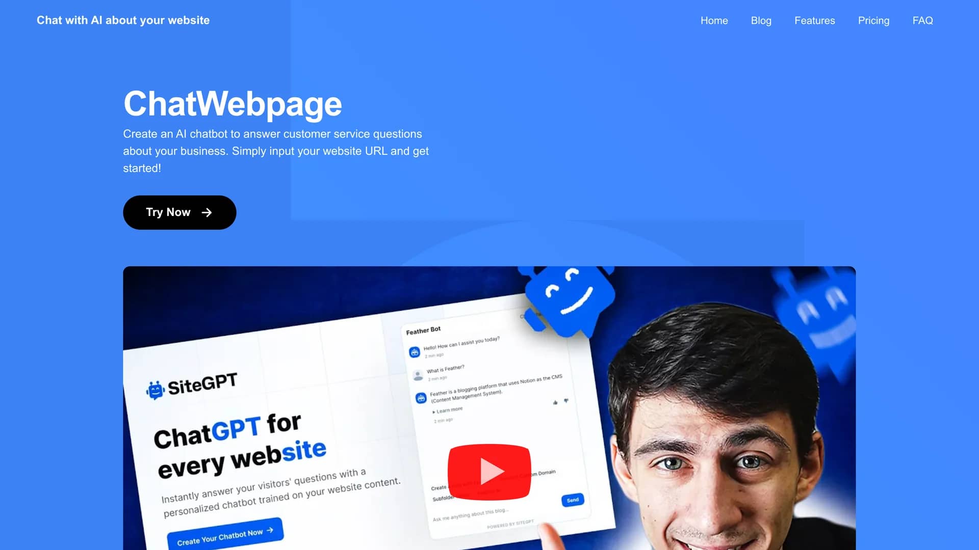 chatwebpage homepage