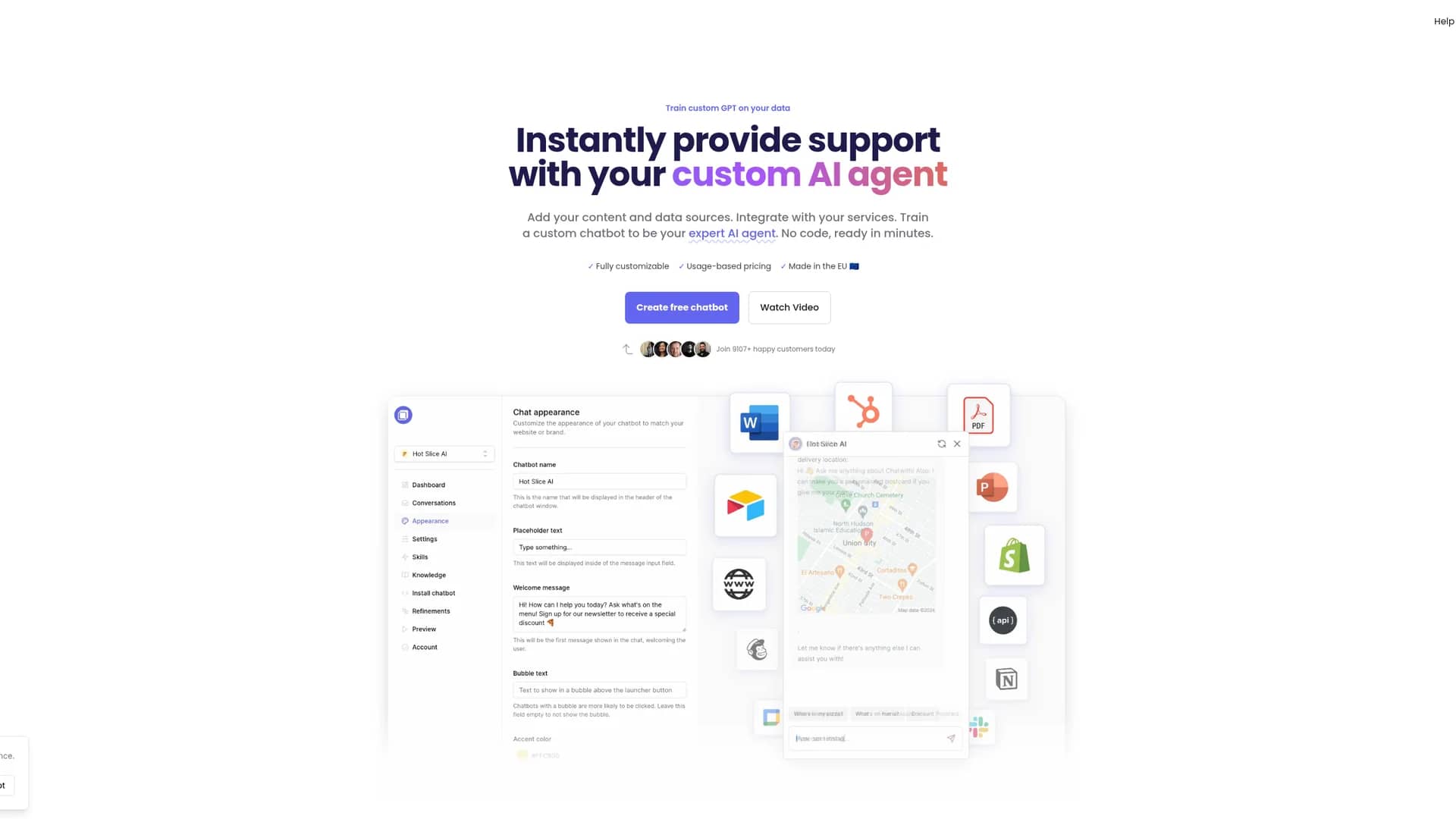 chatwith homepage