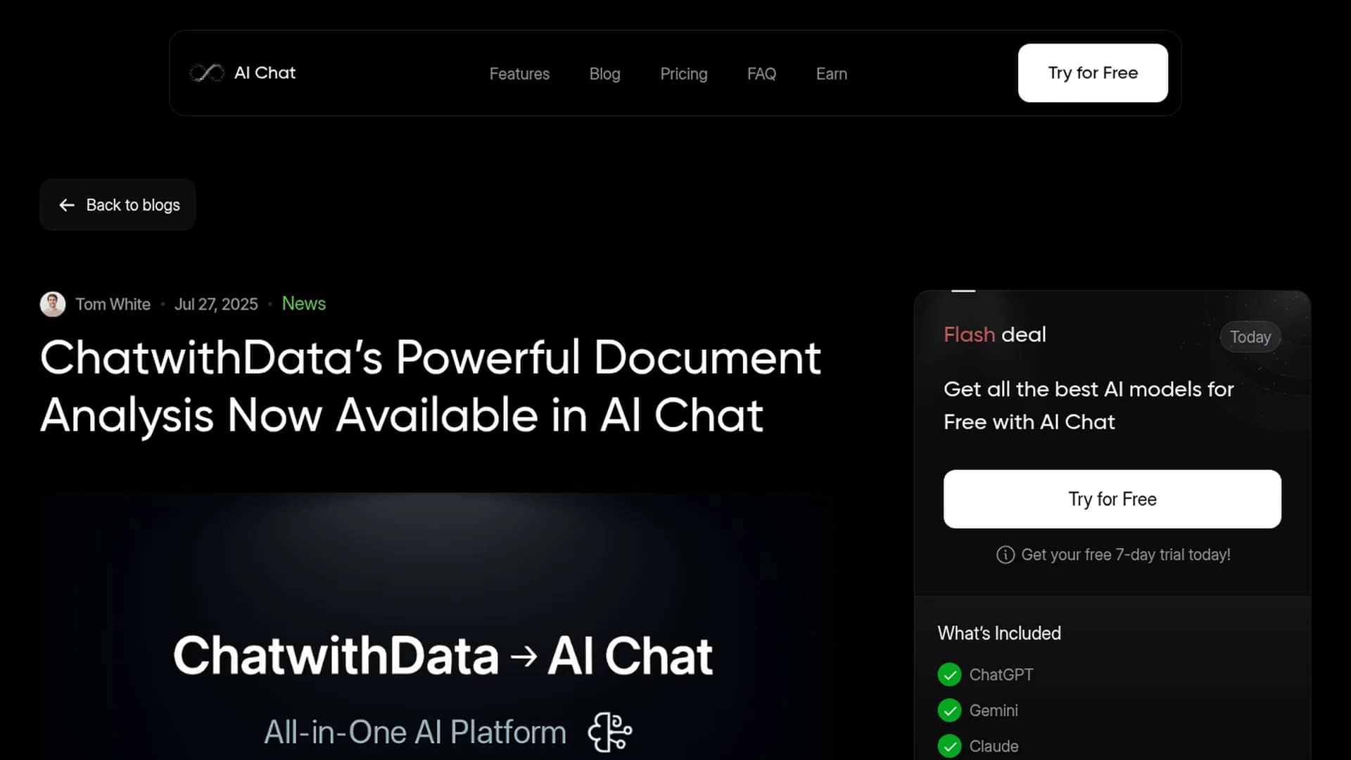 chatwithdata-ai homepage