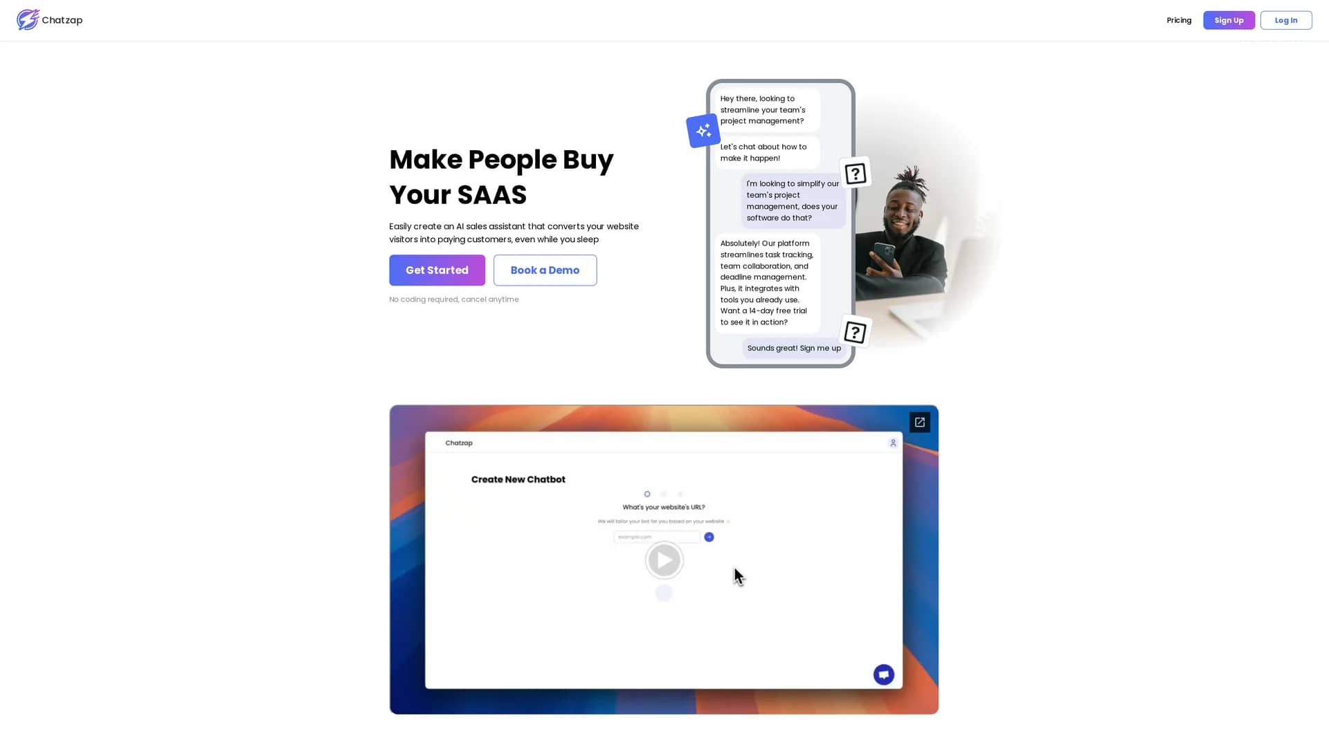 chatzap-co homepage