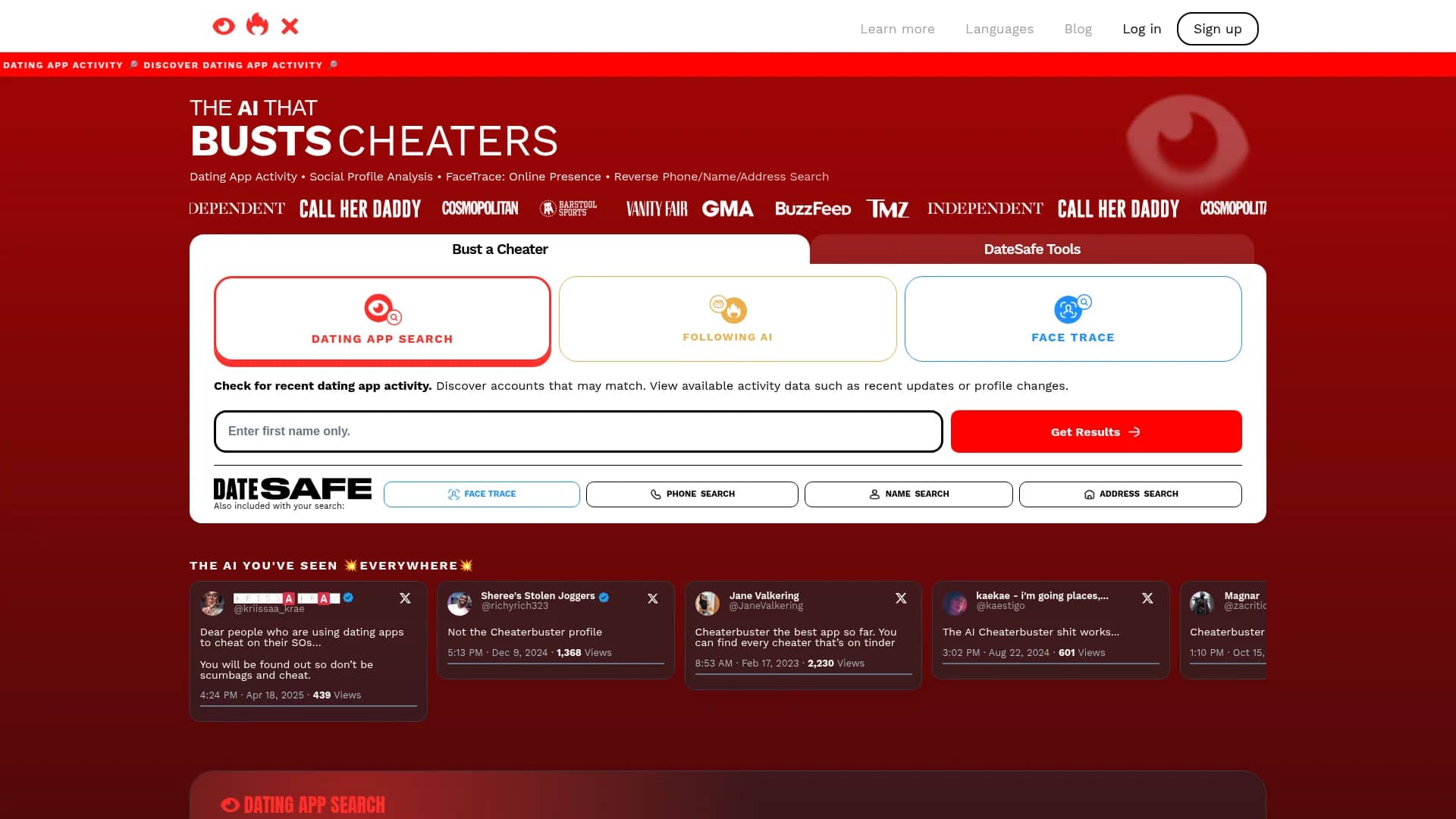 cheaterbuster homepage