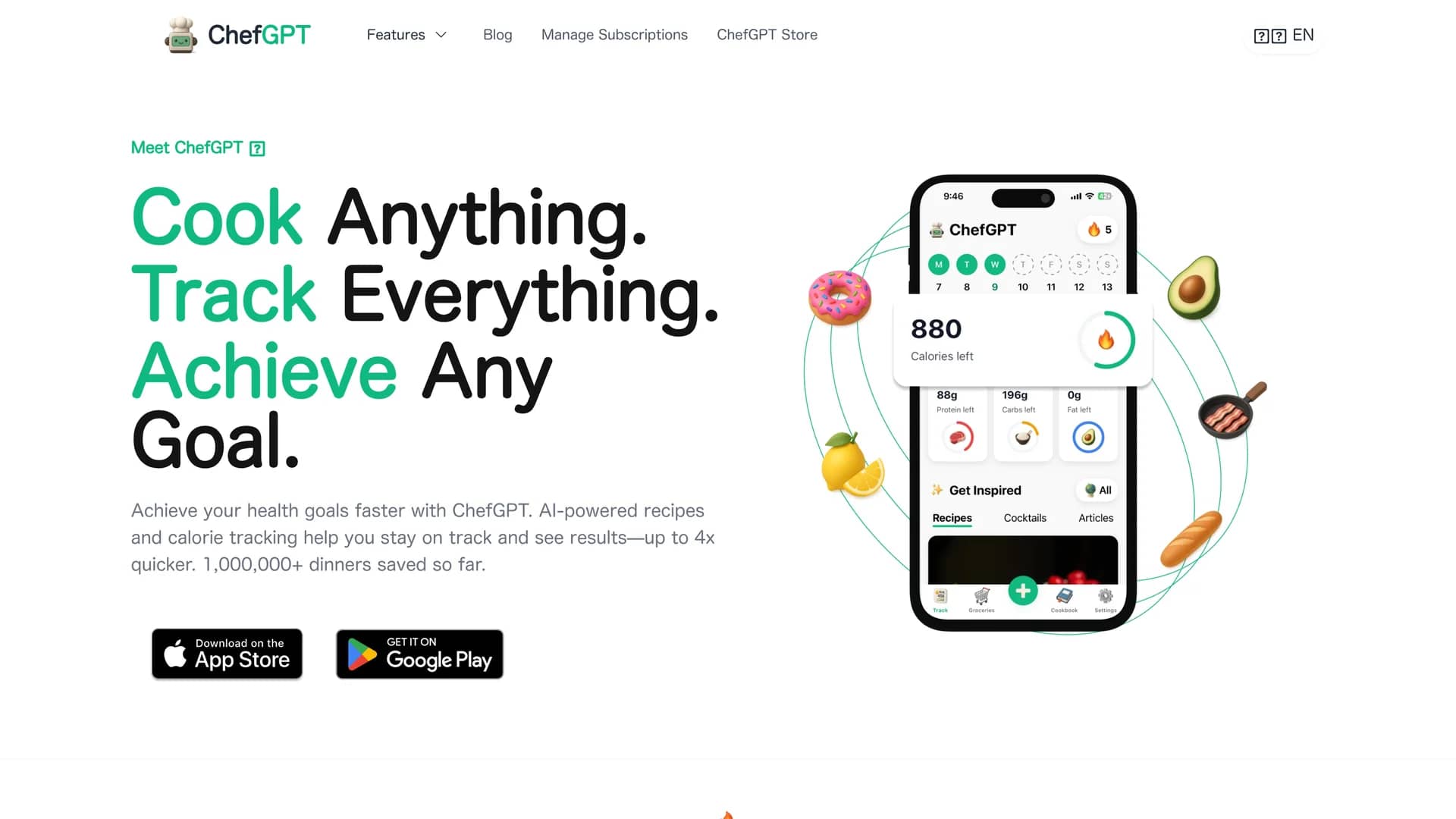 chefgpt homepage