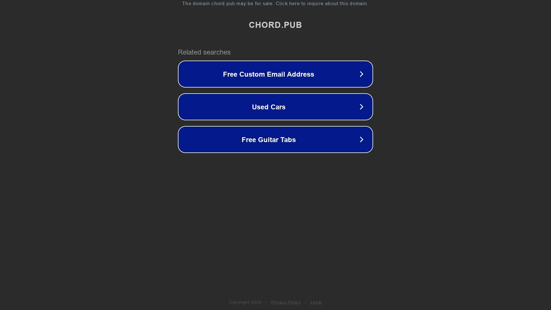 chord-pub homepage