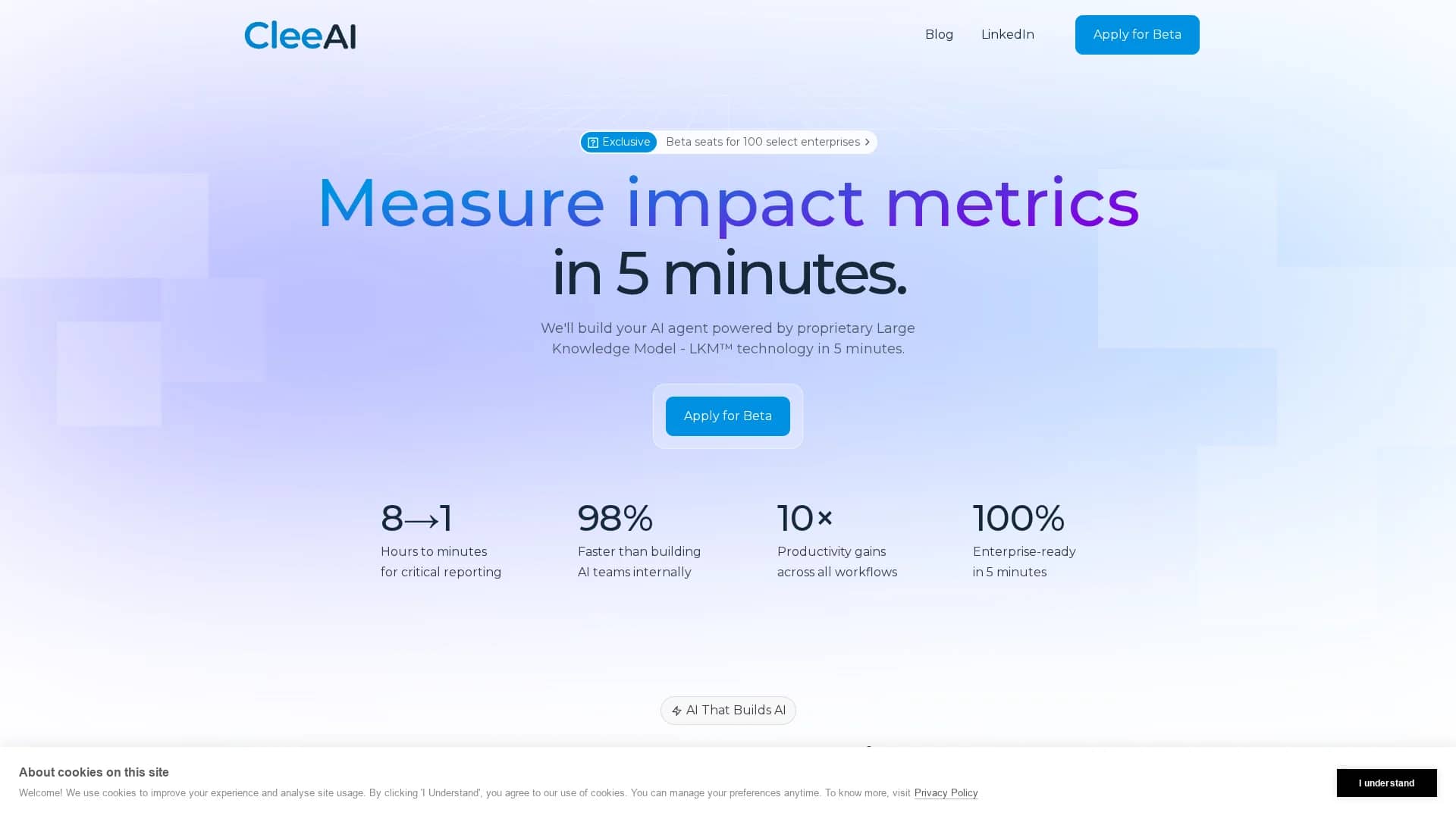 cleeai homepage