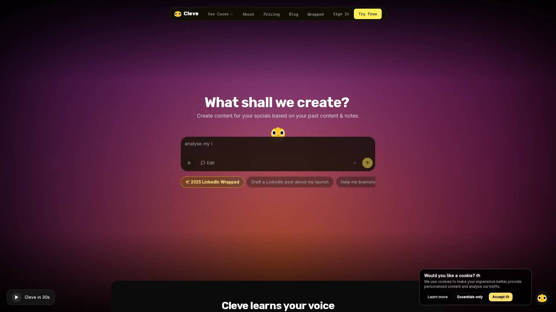 cleve homepage