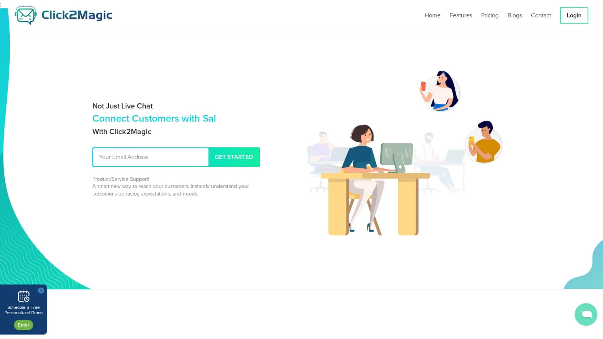 click2magic homepage