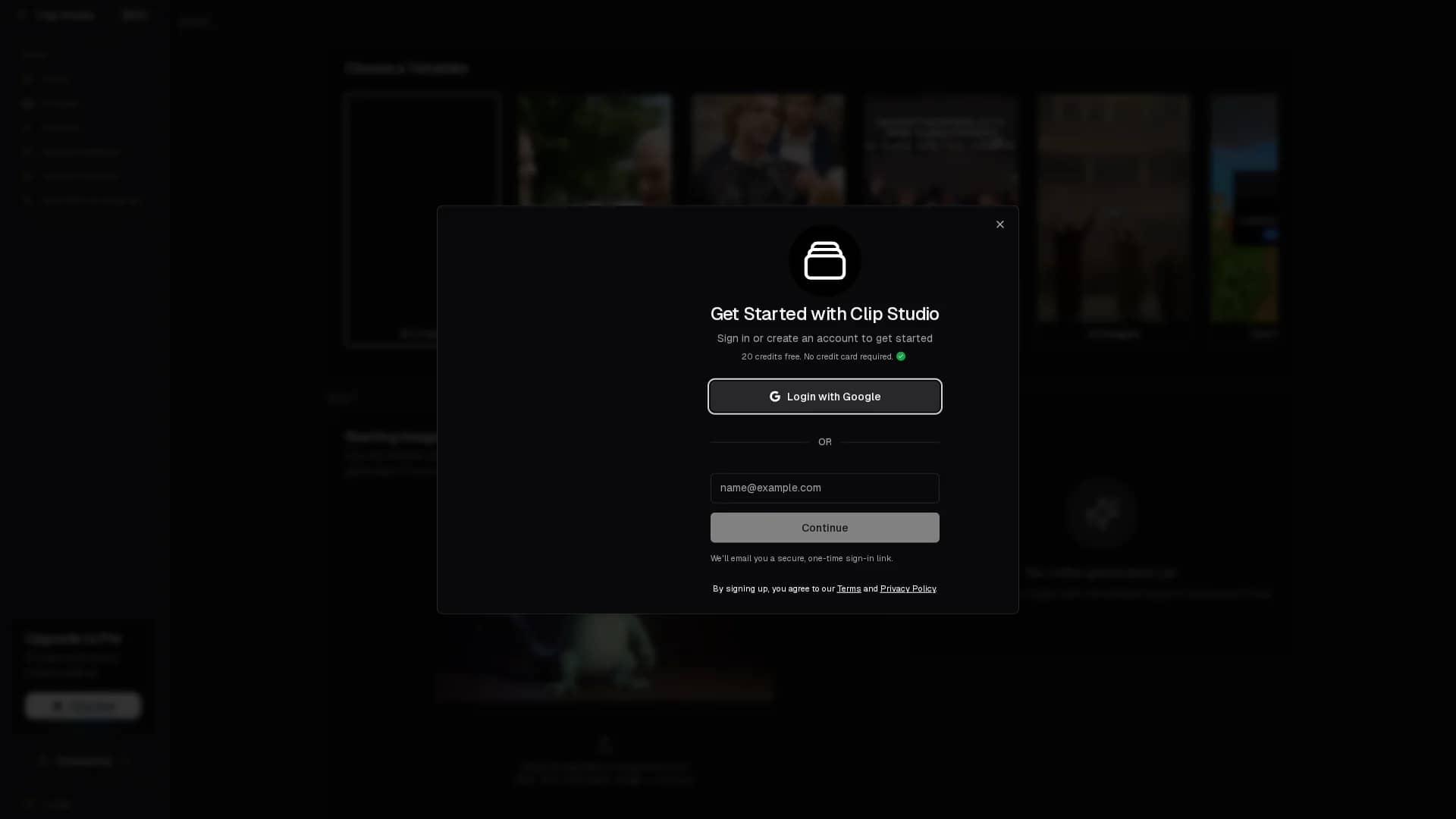 clip-studio homepage