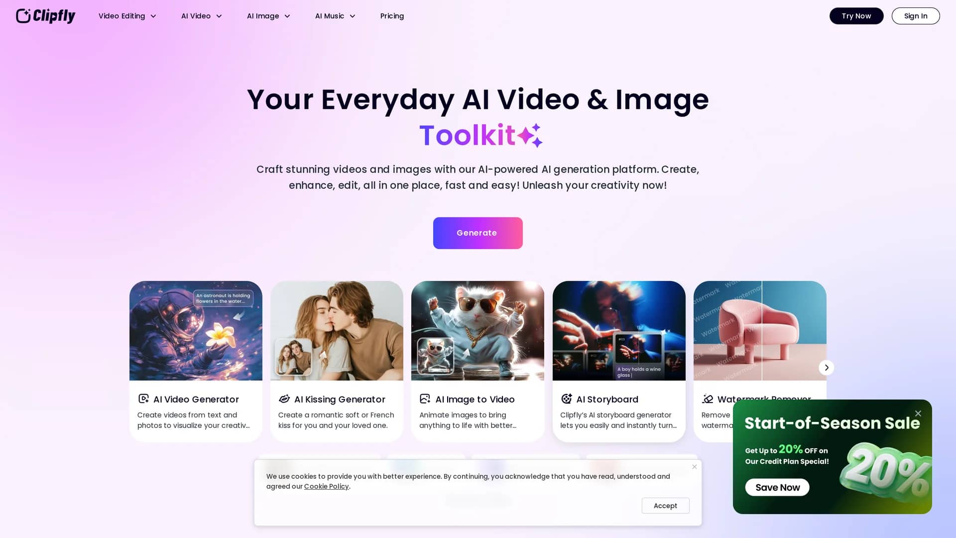 clipfly homepage