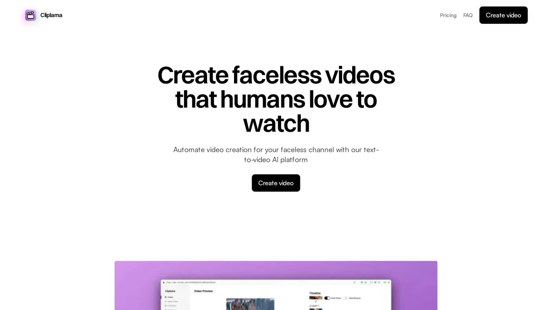 cliplama homepage