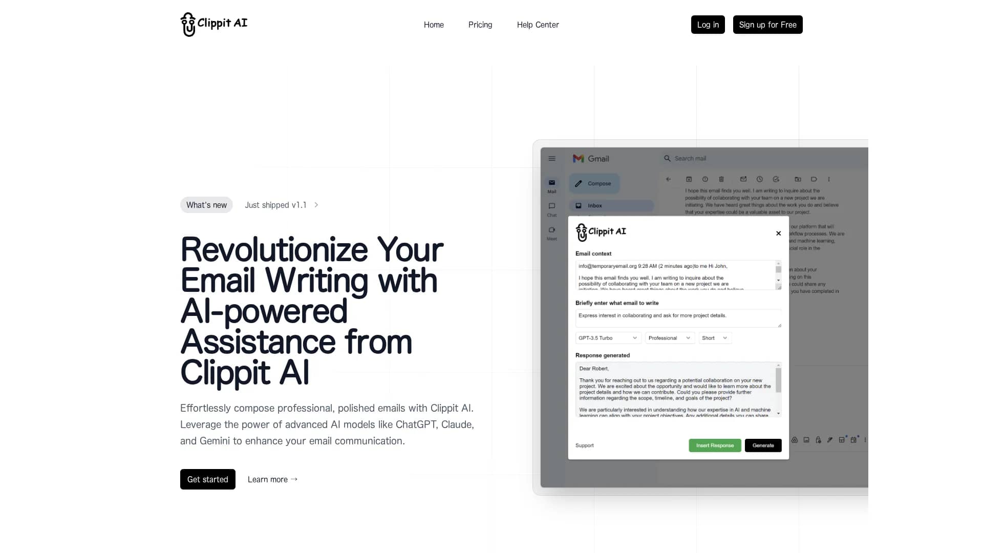 clippit-ai homepage