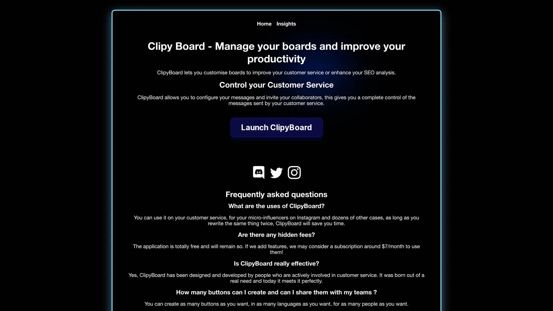 clipyboard homepage