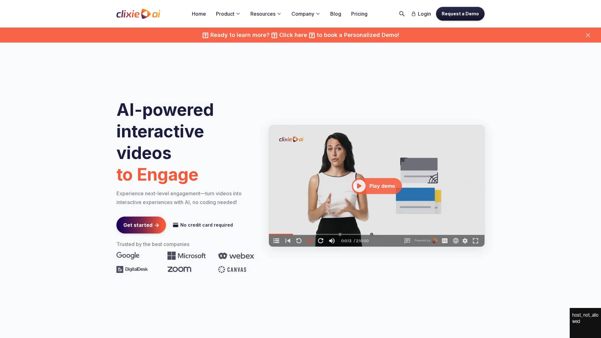 clixie-ai homepage