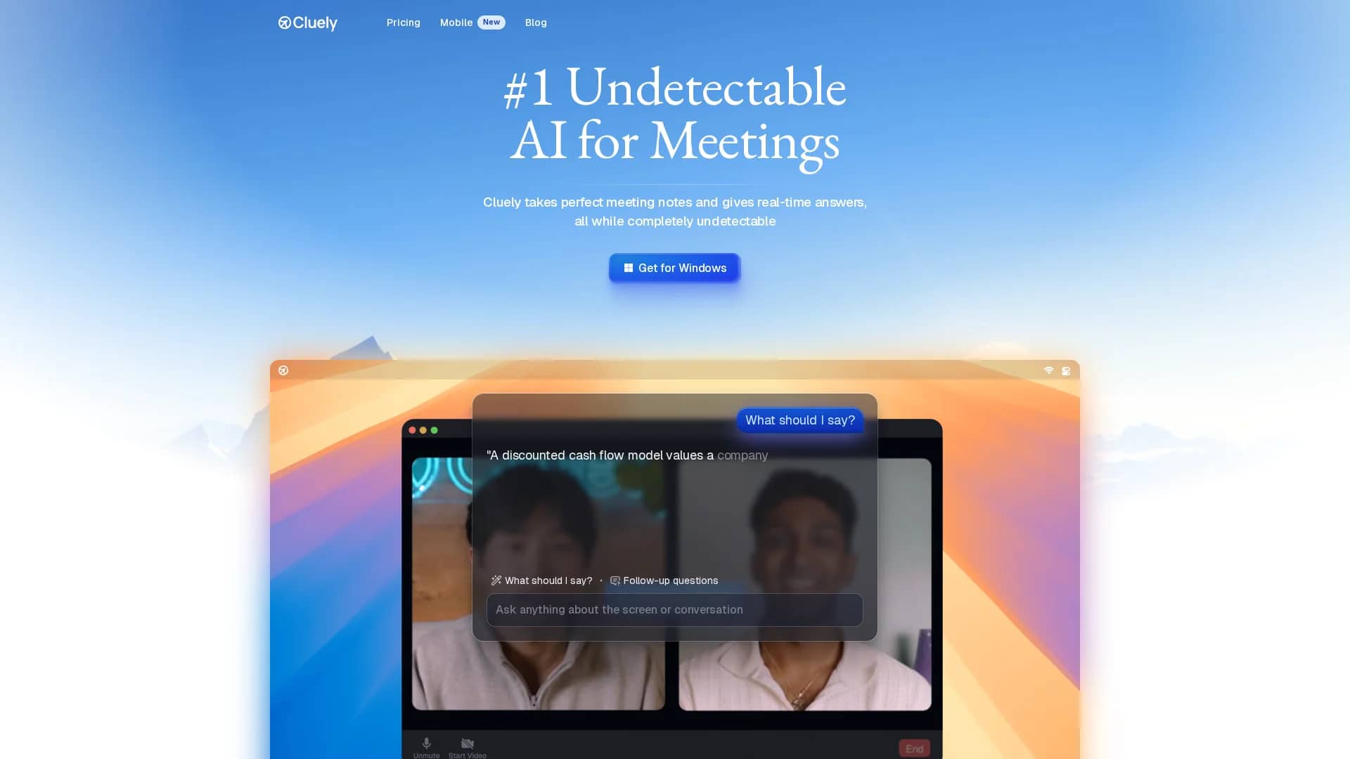 cluely-ai homepage