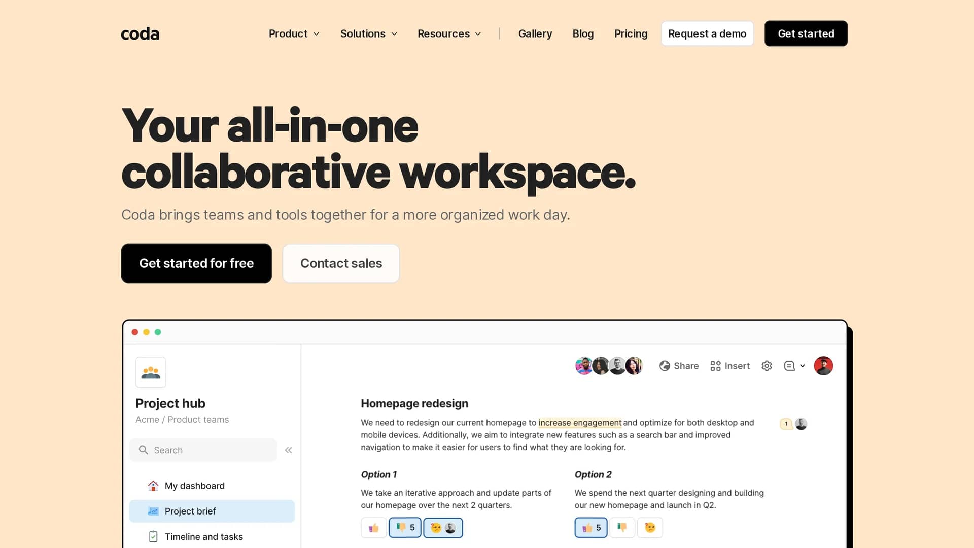 coda homepage