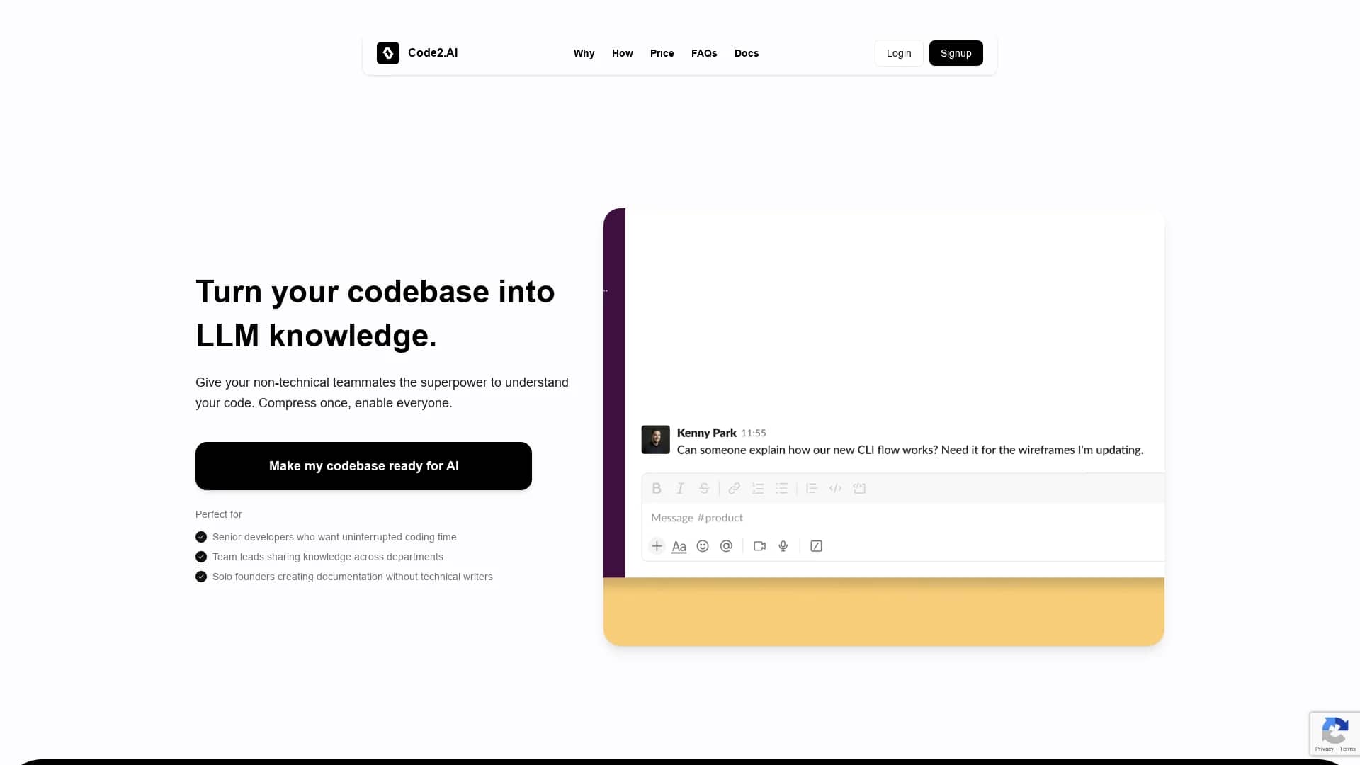 code2-ai homepage