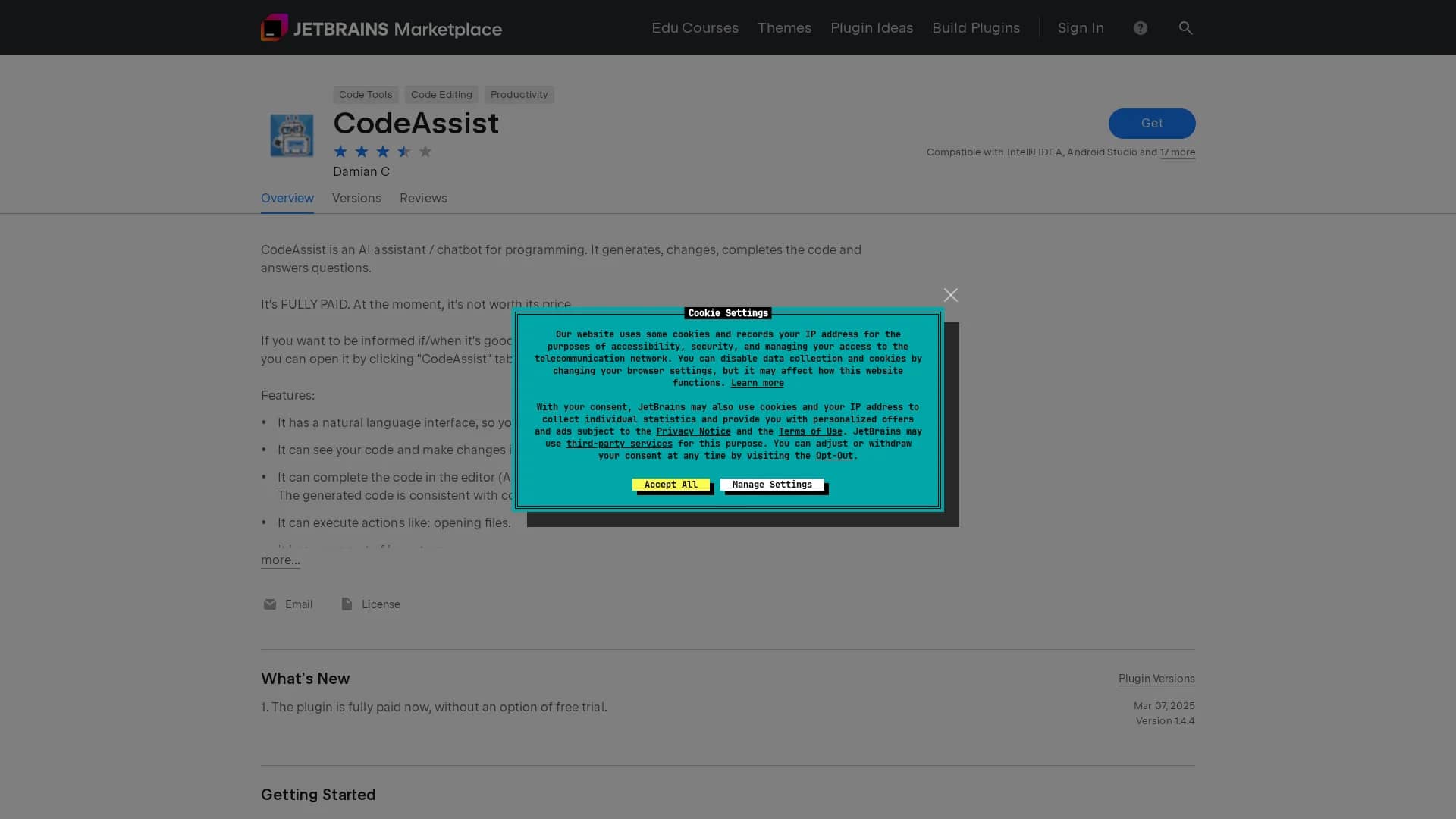 codeassist homepage