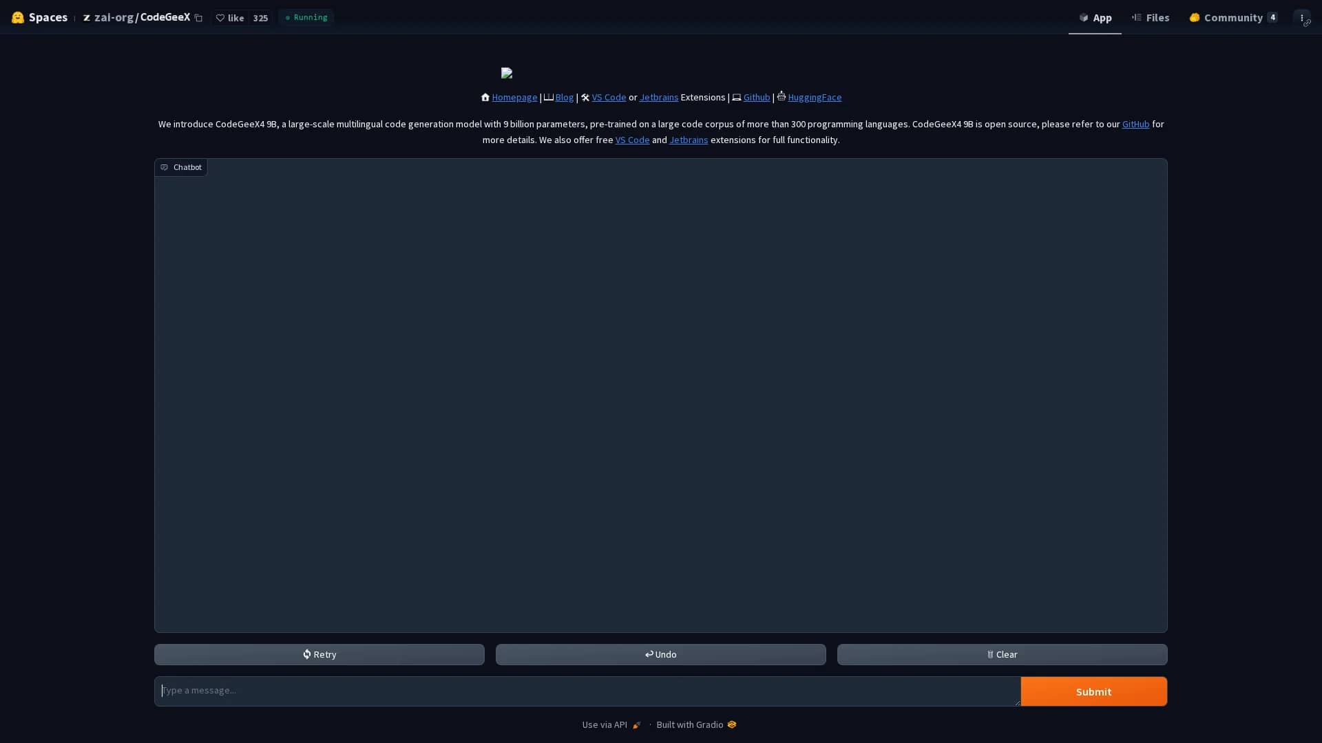 codegeex homepage