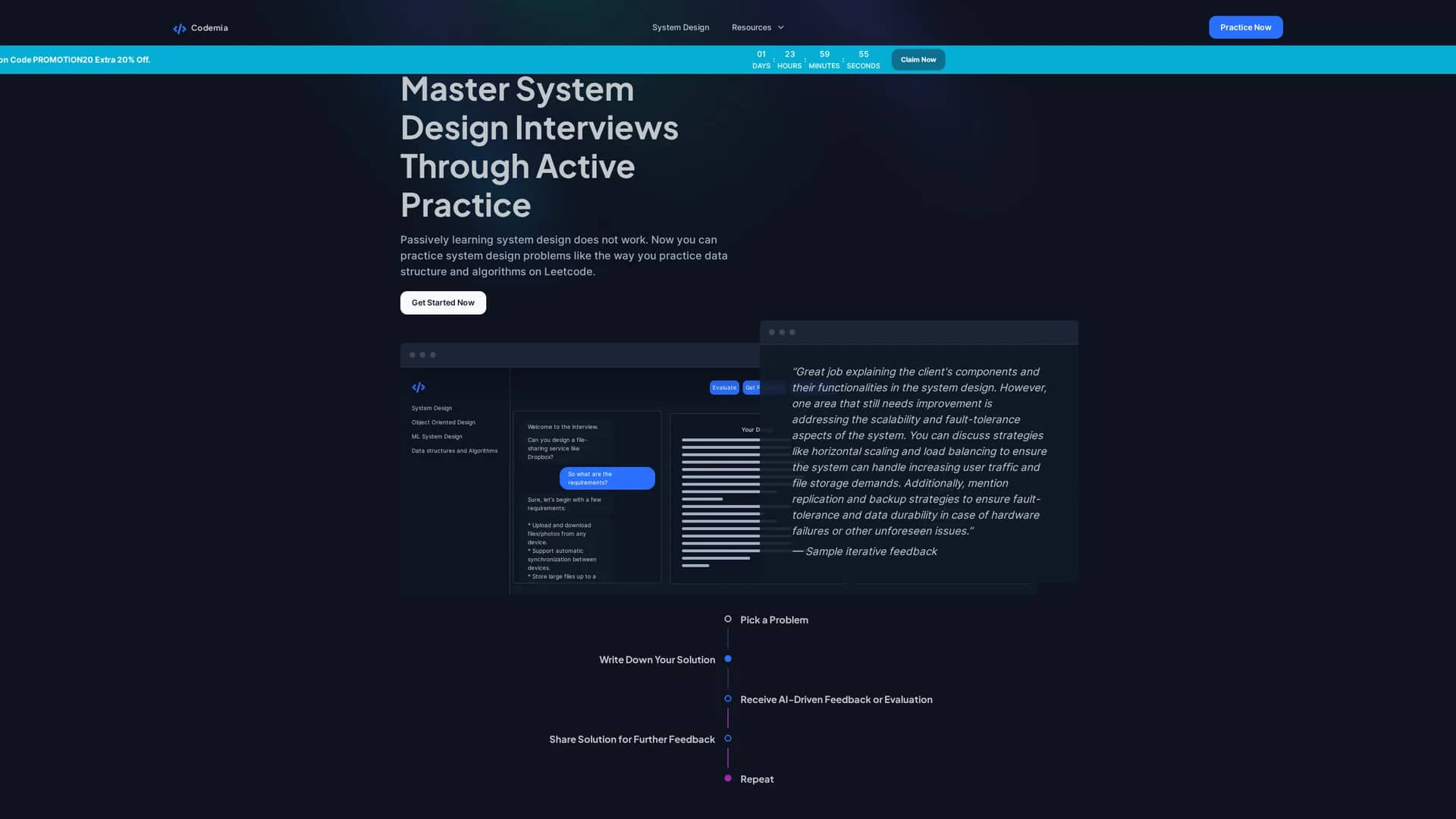 codemia homepage