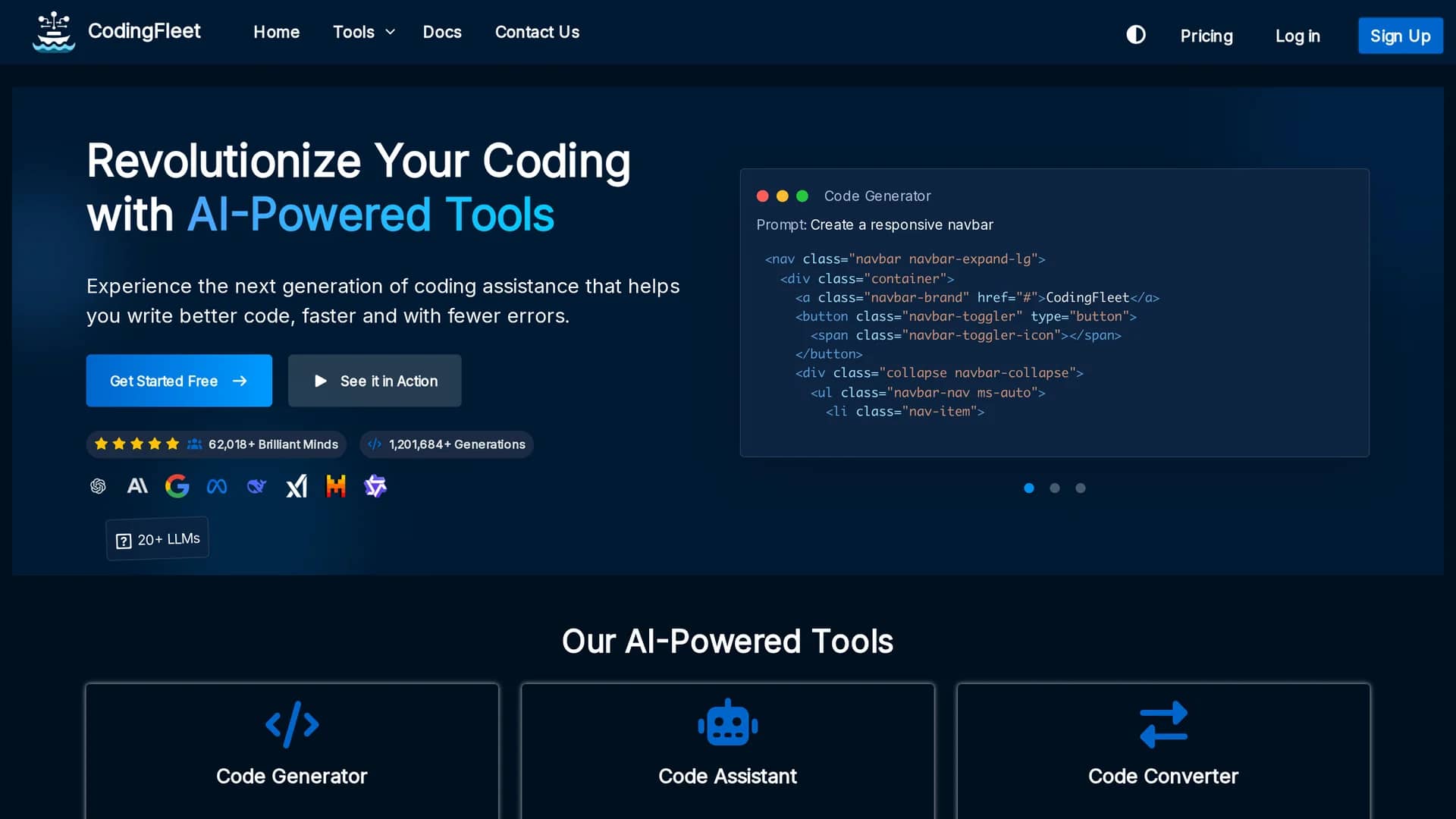 codingfleet homepage