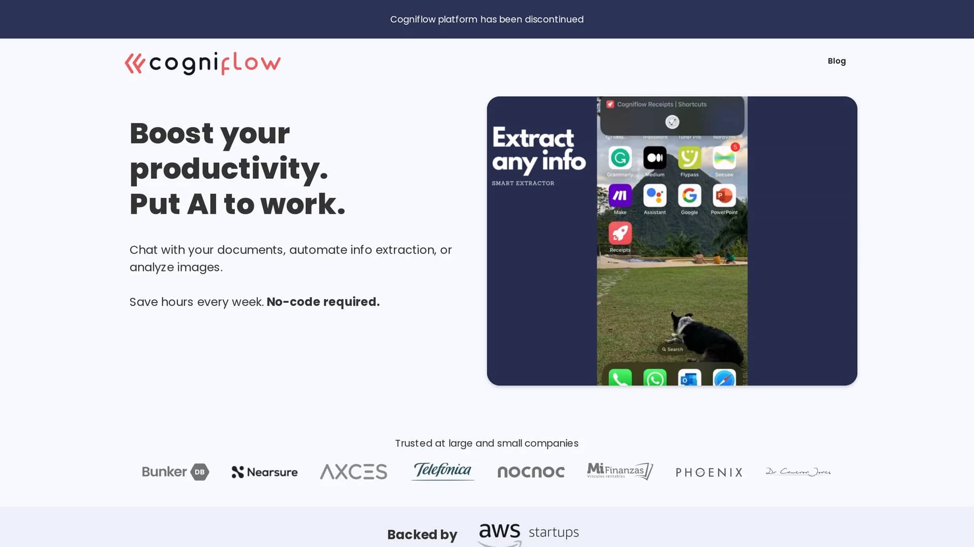 cogniflow homepage