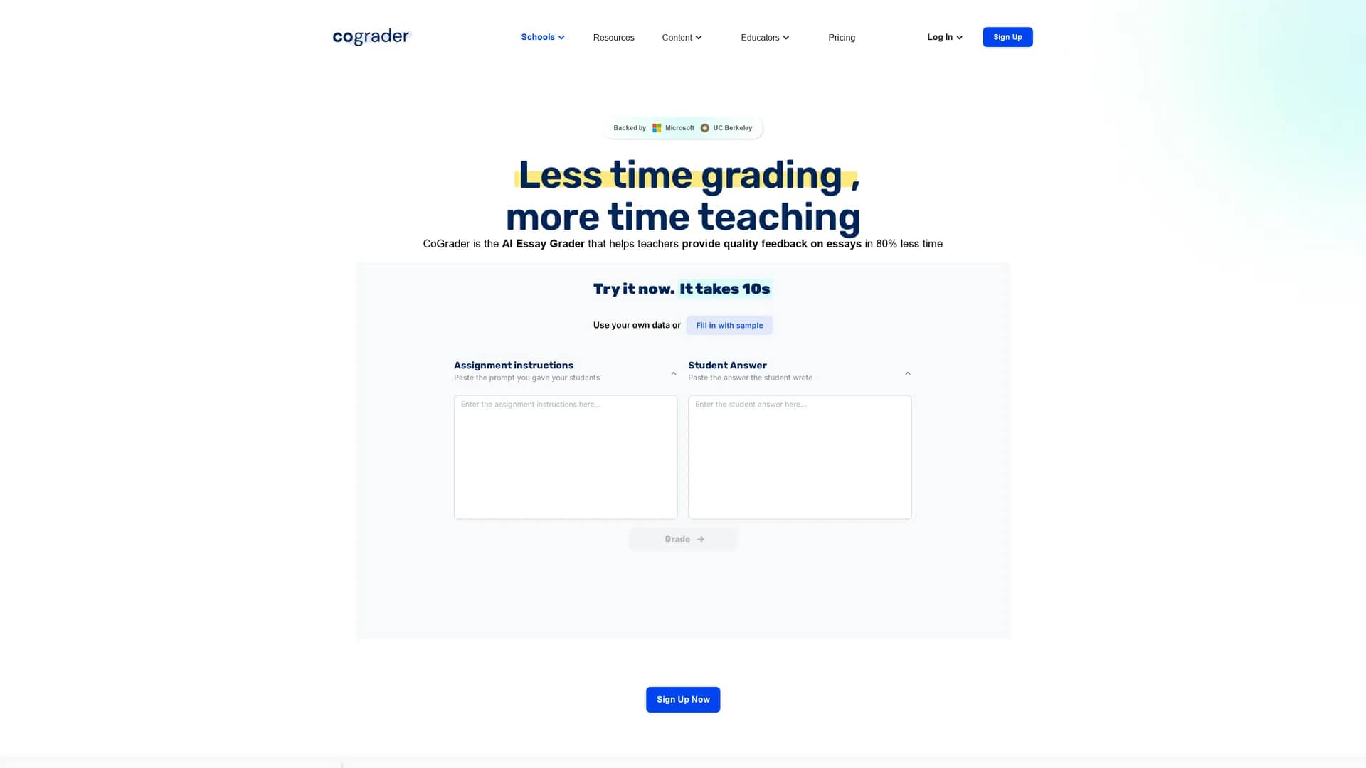 cograder homepage