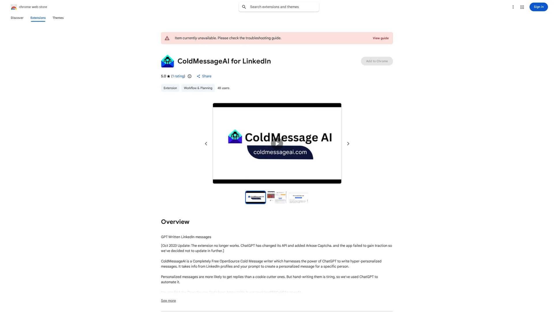 coldmessagegpt homepage