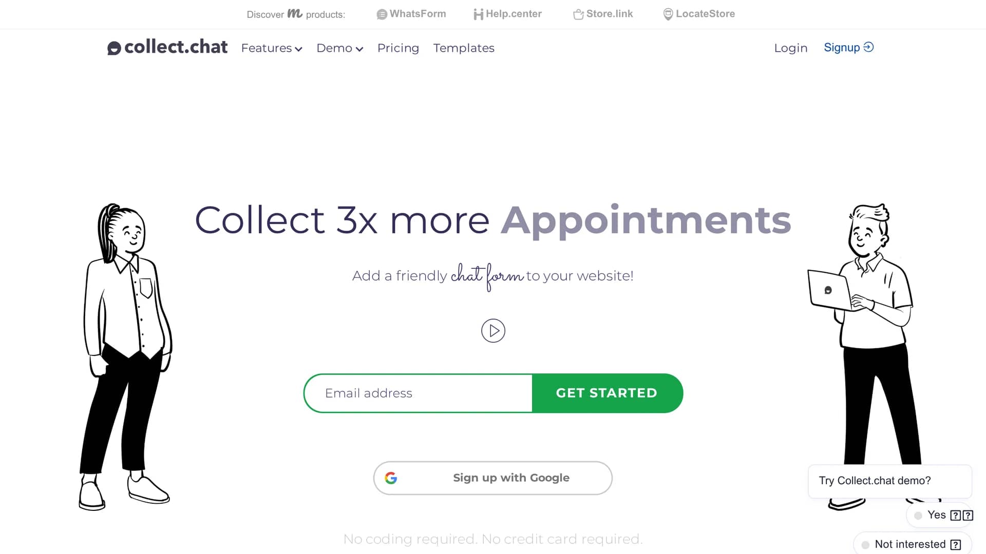 collect-chat homepage