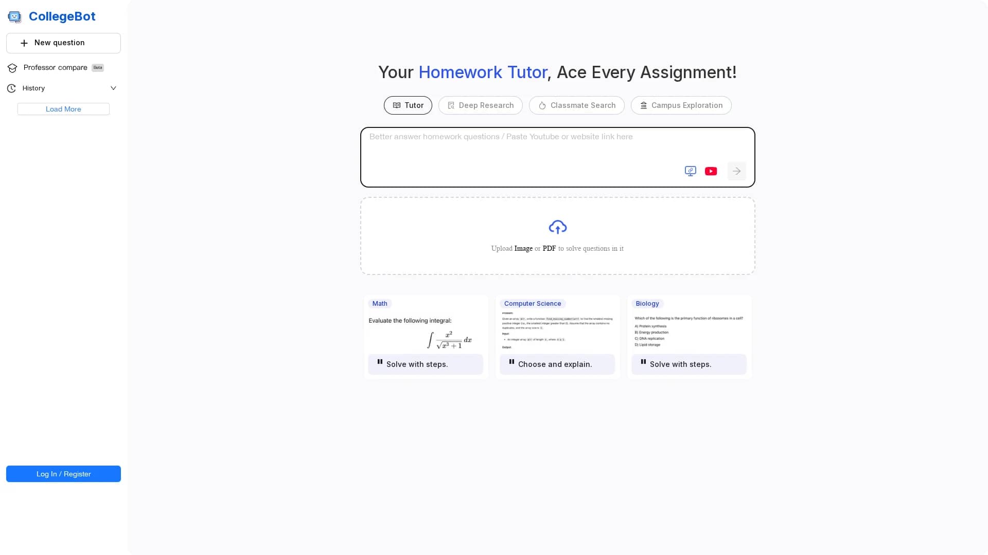 collegebot-ai homepage
