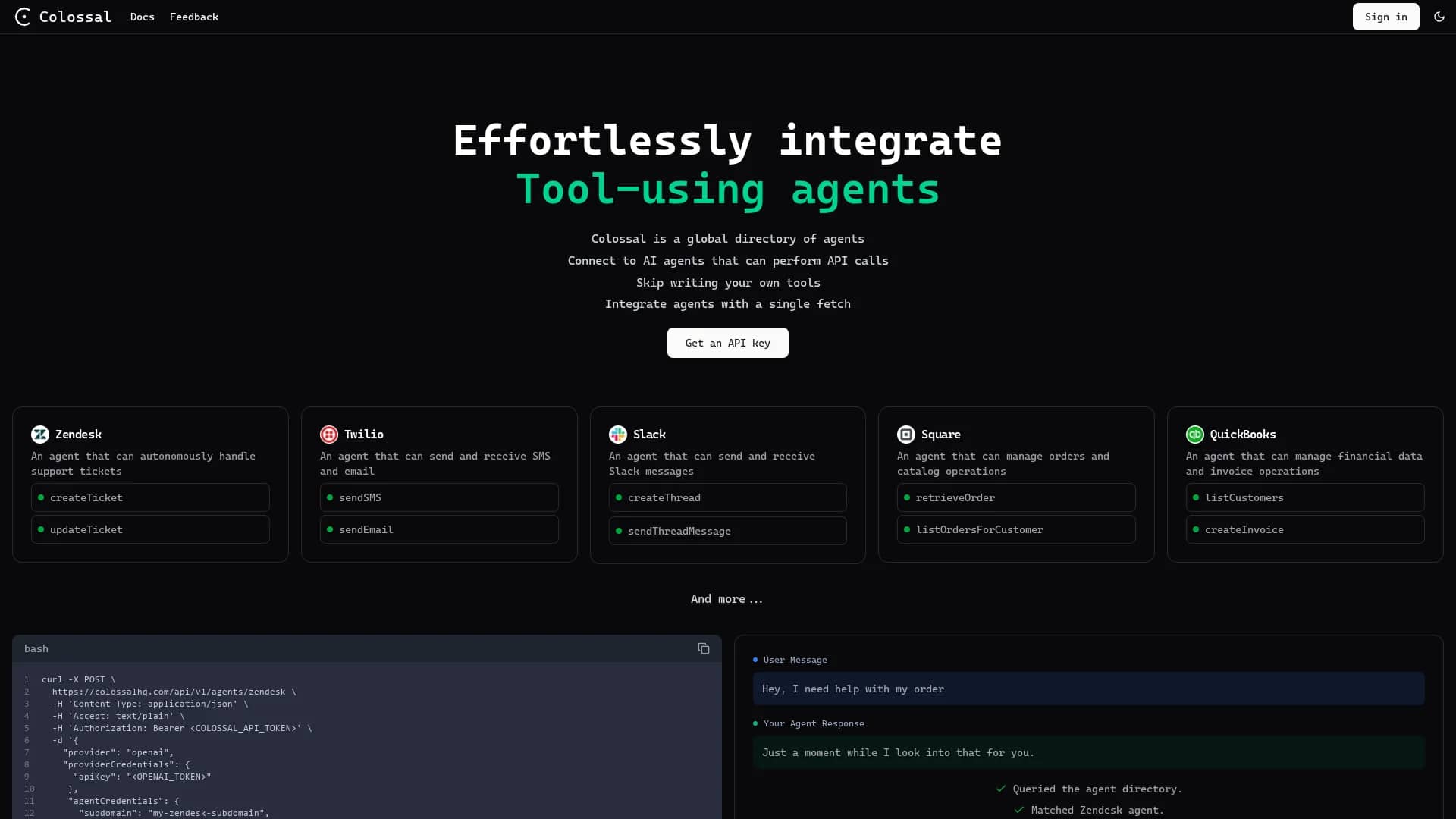 colossal homepage