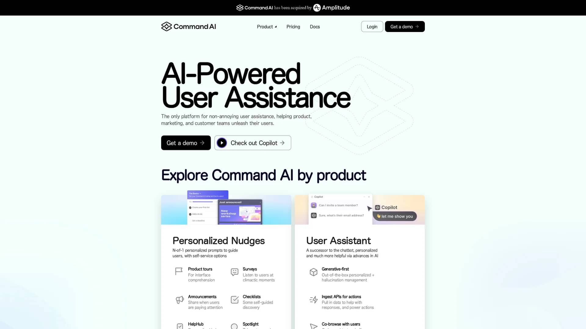 command-ai homepage