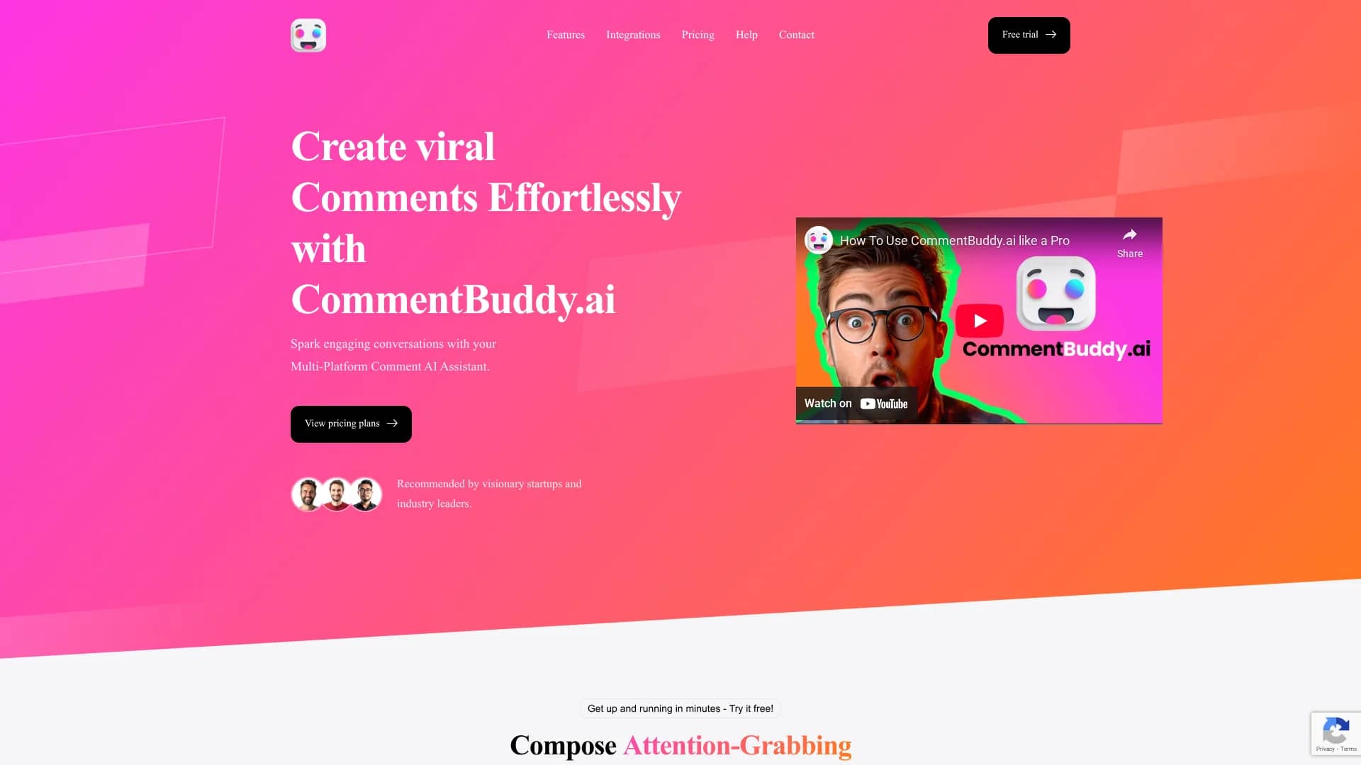 commentbuddy-ai homepage