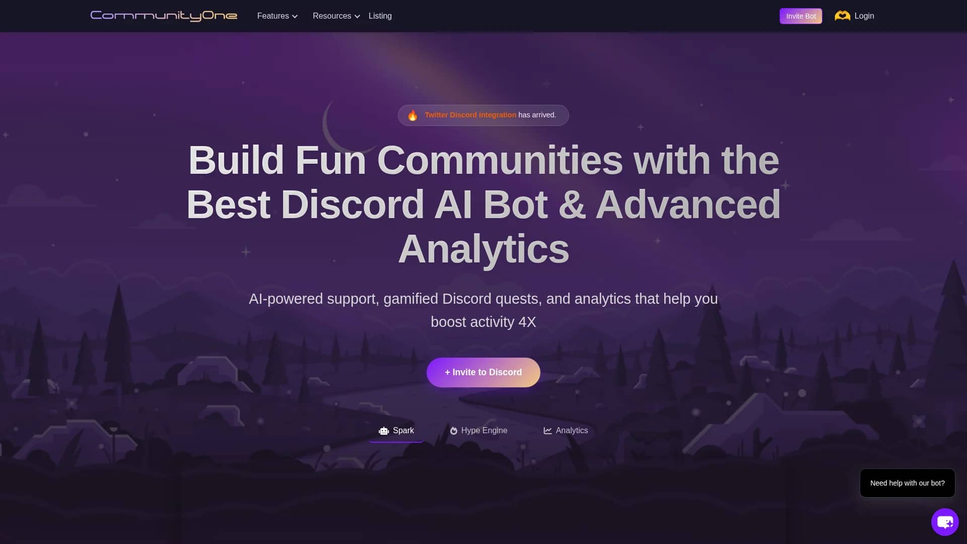 communityone-ai-discord-bot homepage
