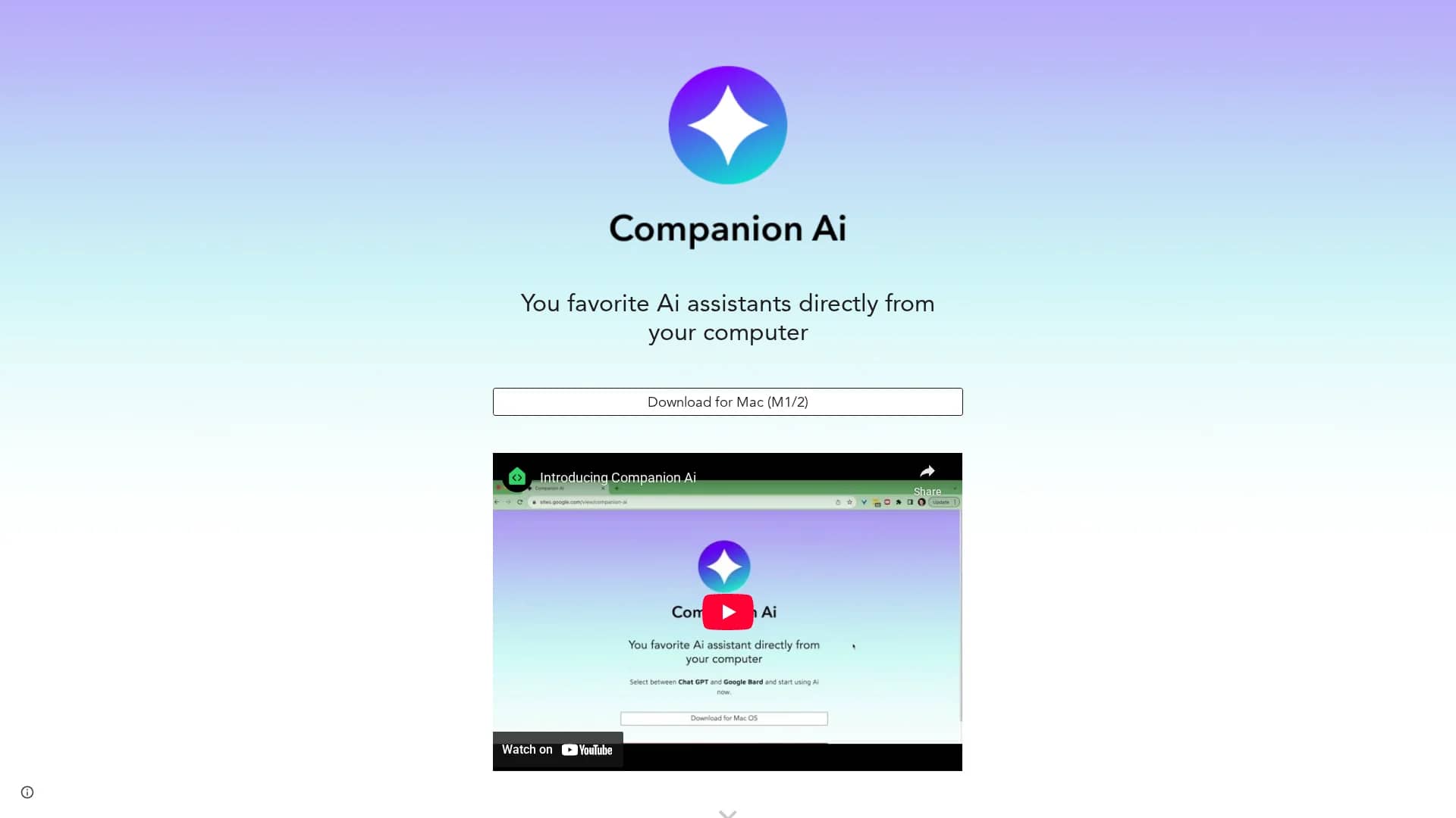 companion-ai homepage