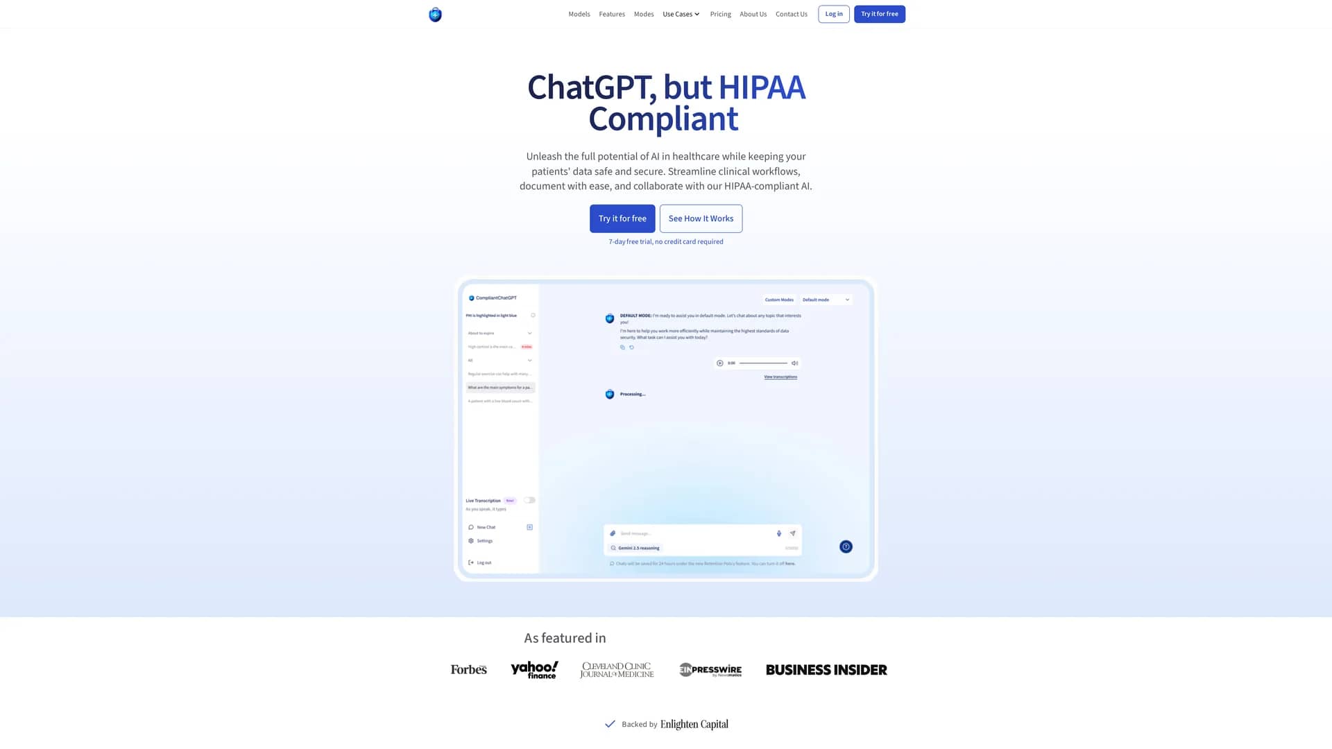 compliantchatgpt homepage