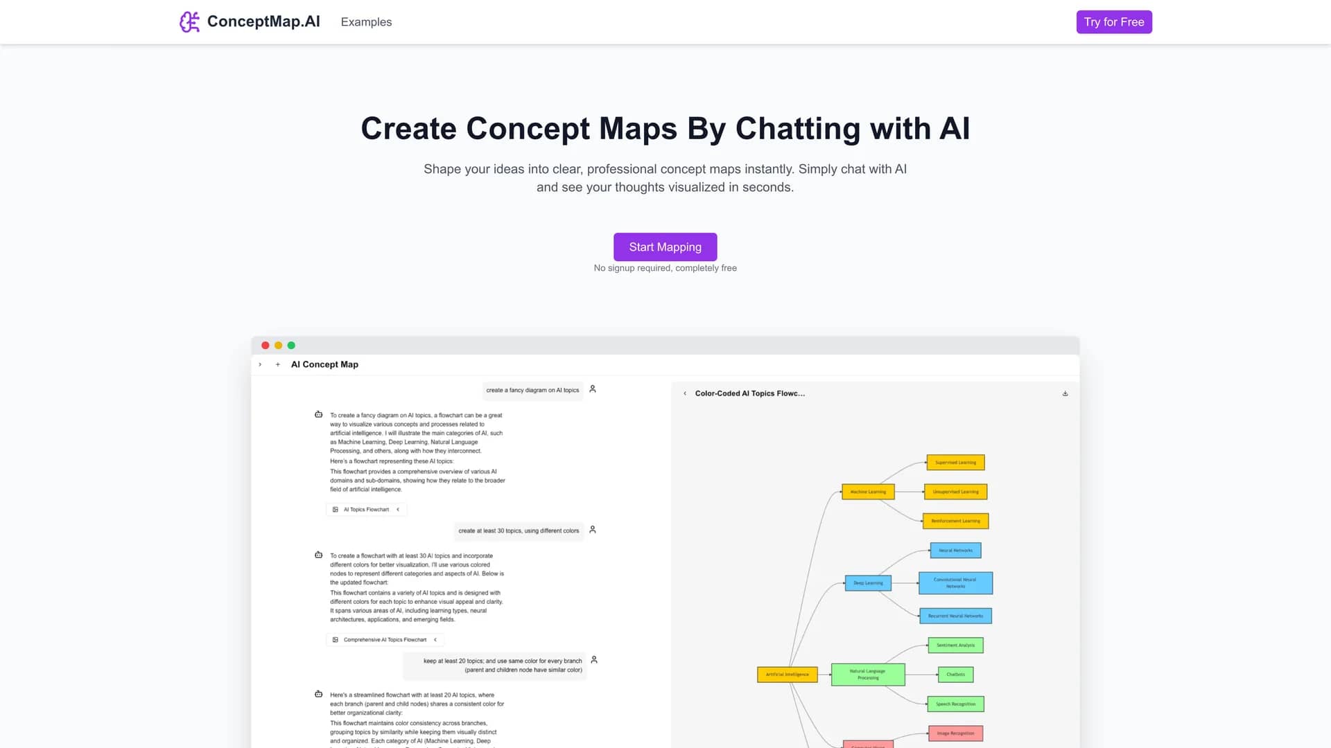 conceptmap-ai homepage