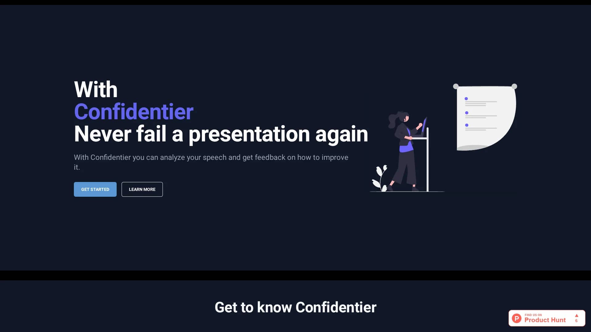 confidentier homepage