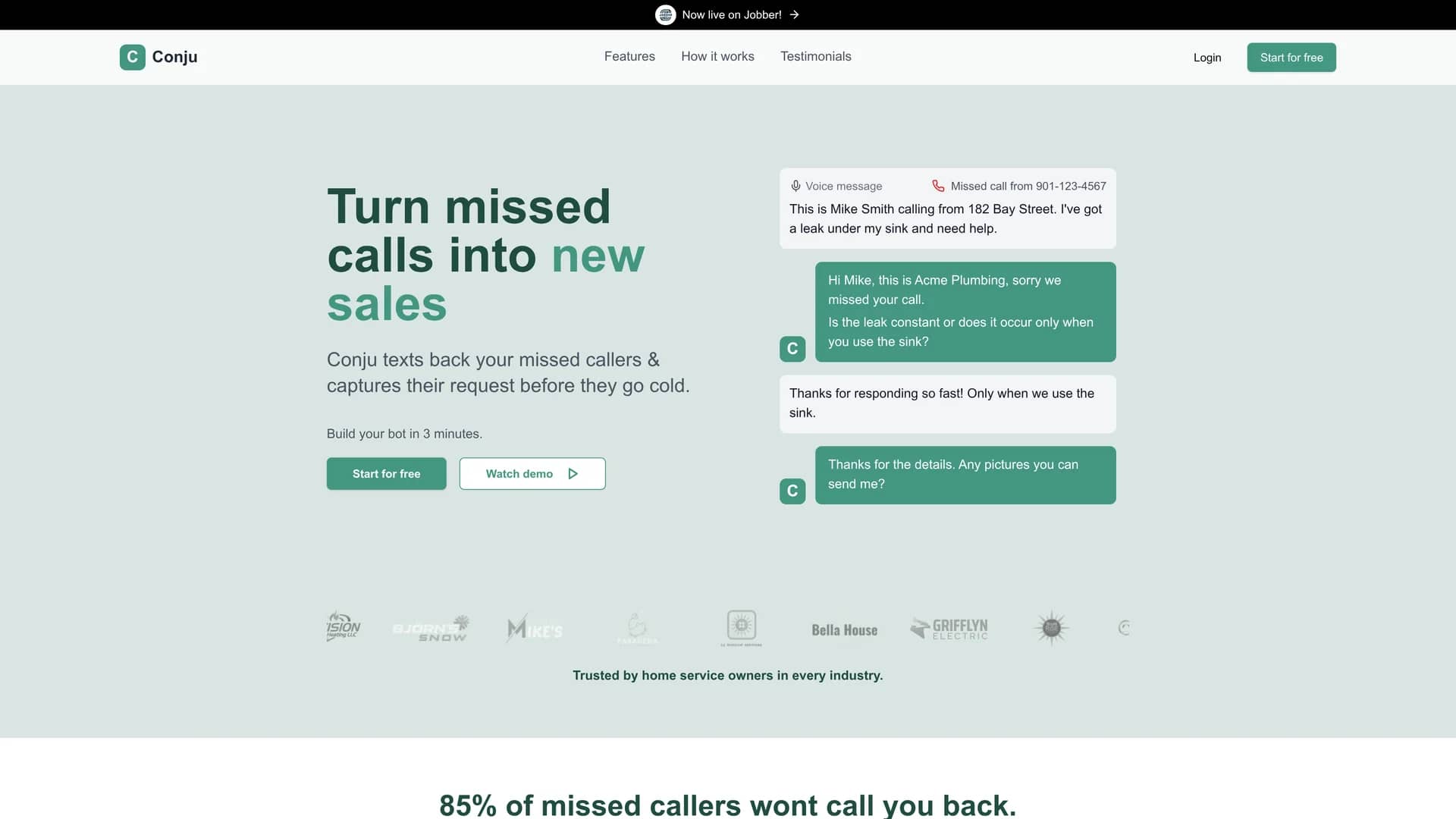 conju-build-ai-powered-apps homepage