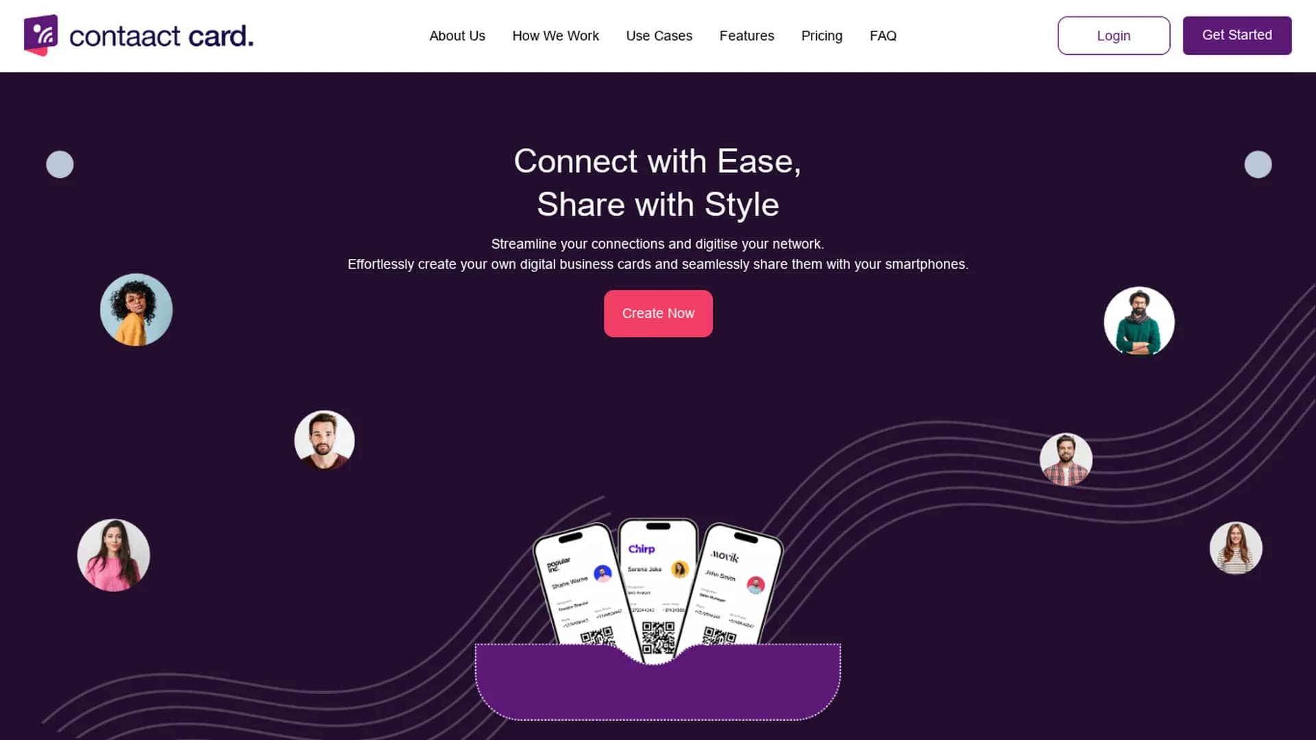 contaact-card homepage