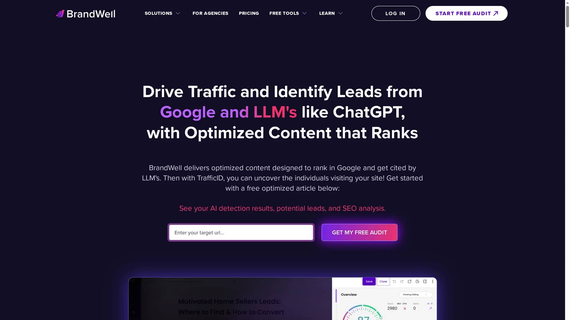 content-at-scale homepage