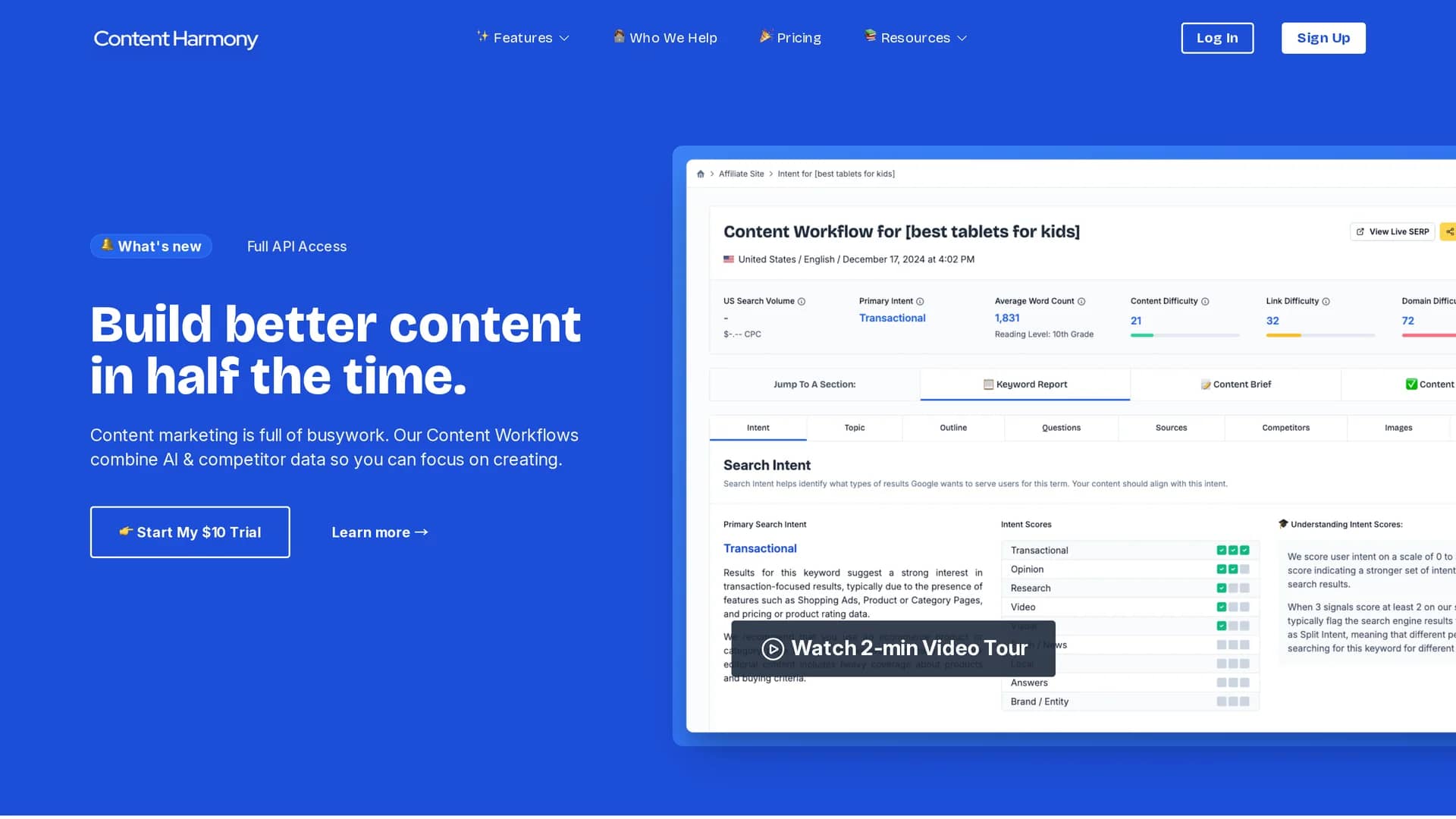 content-harmony homepage