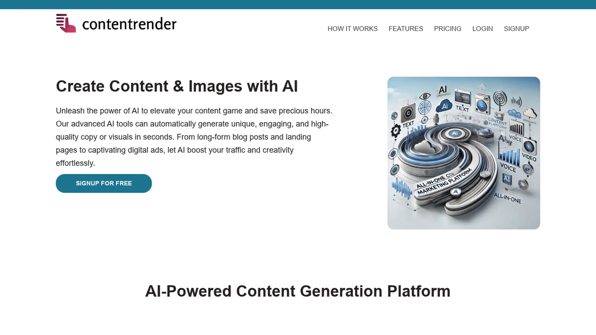 content-render homepage