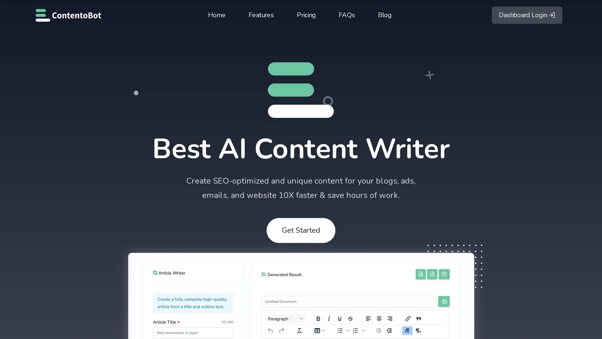 contentobot homepage