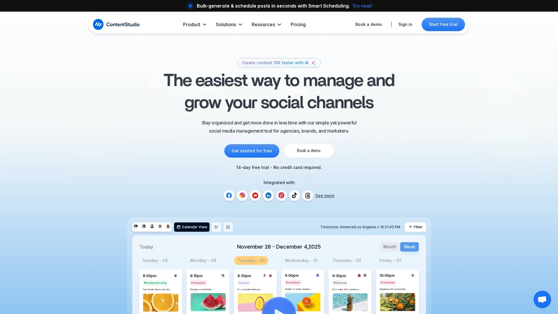 contentstudio homepage