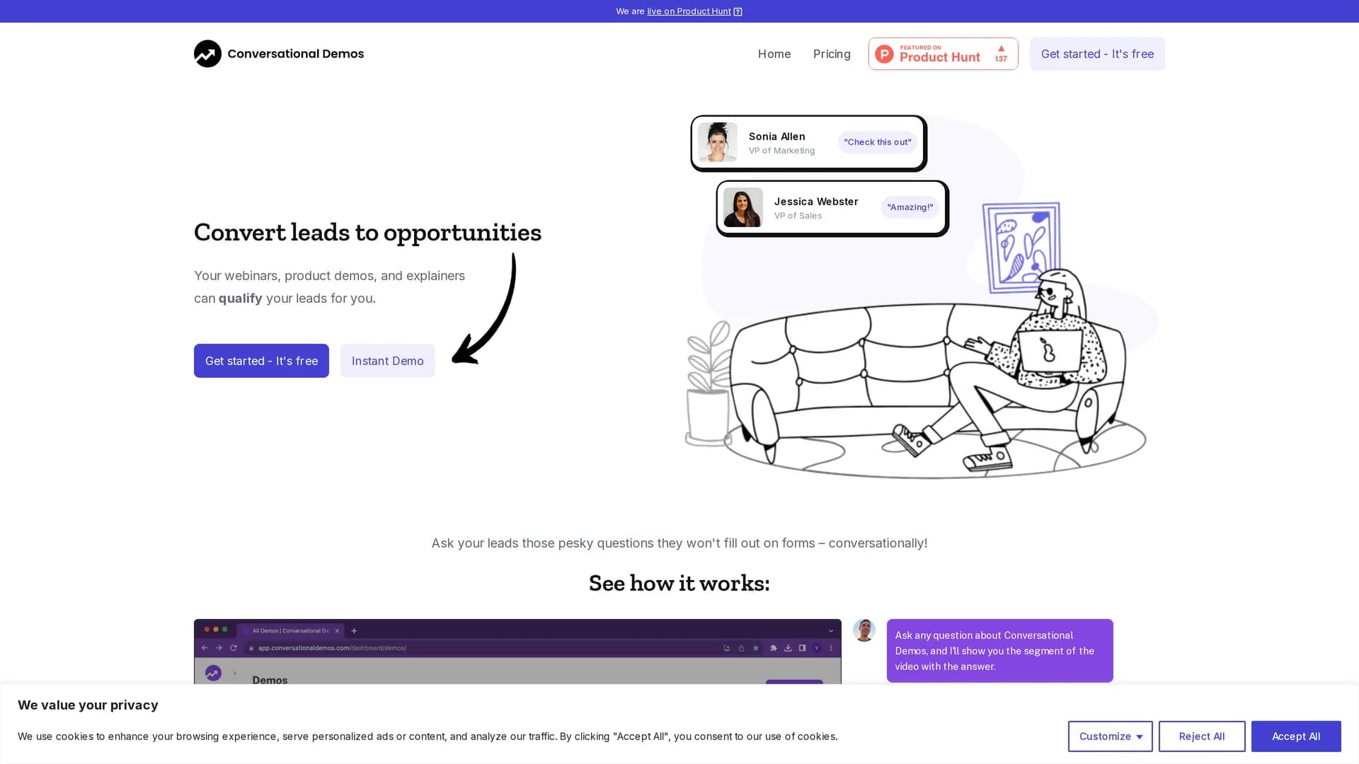 conversational-demos homepage